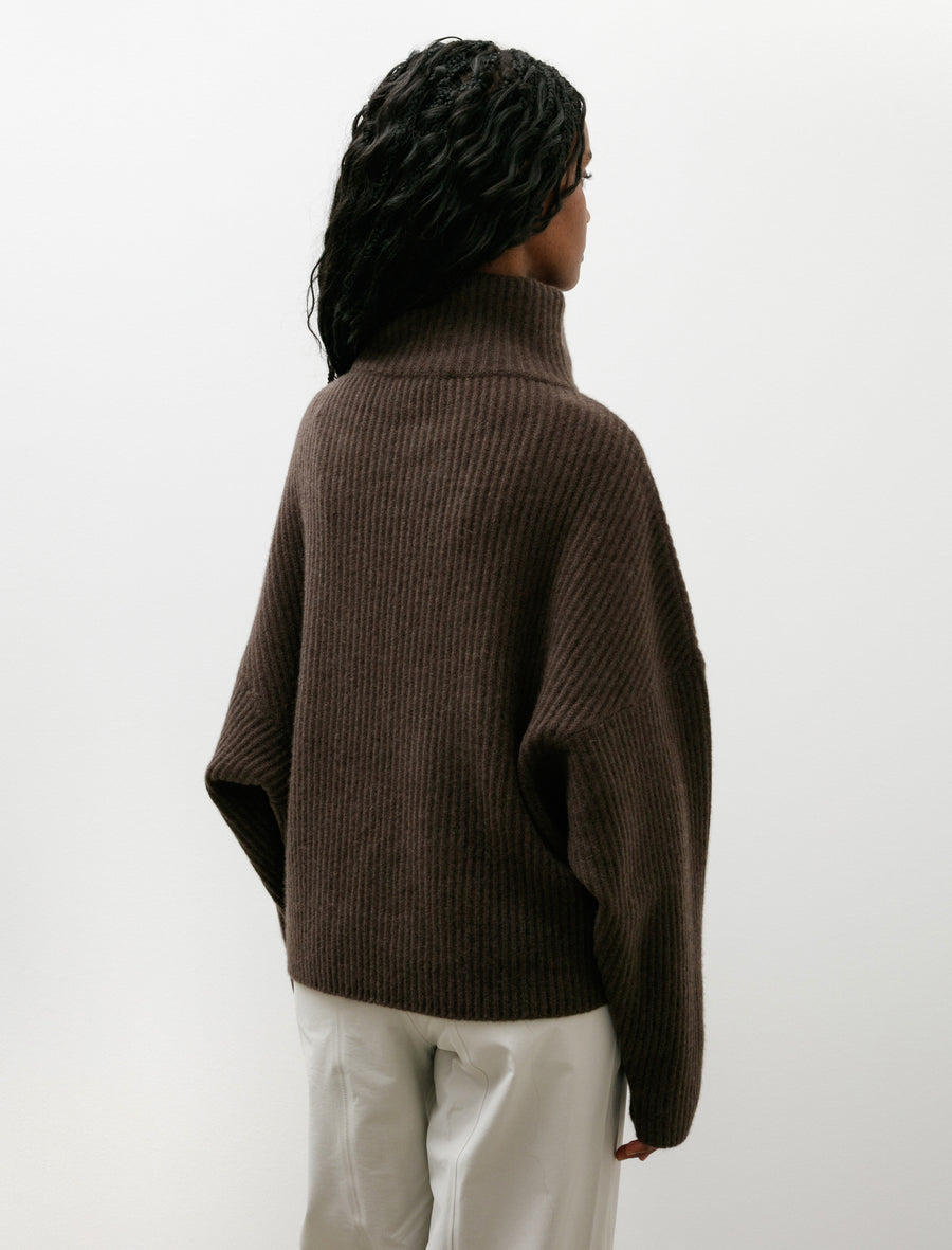 Batwing T-Neck Sweater 4 Ply Cashmere Yak - Image 4