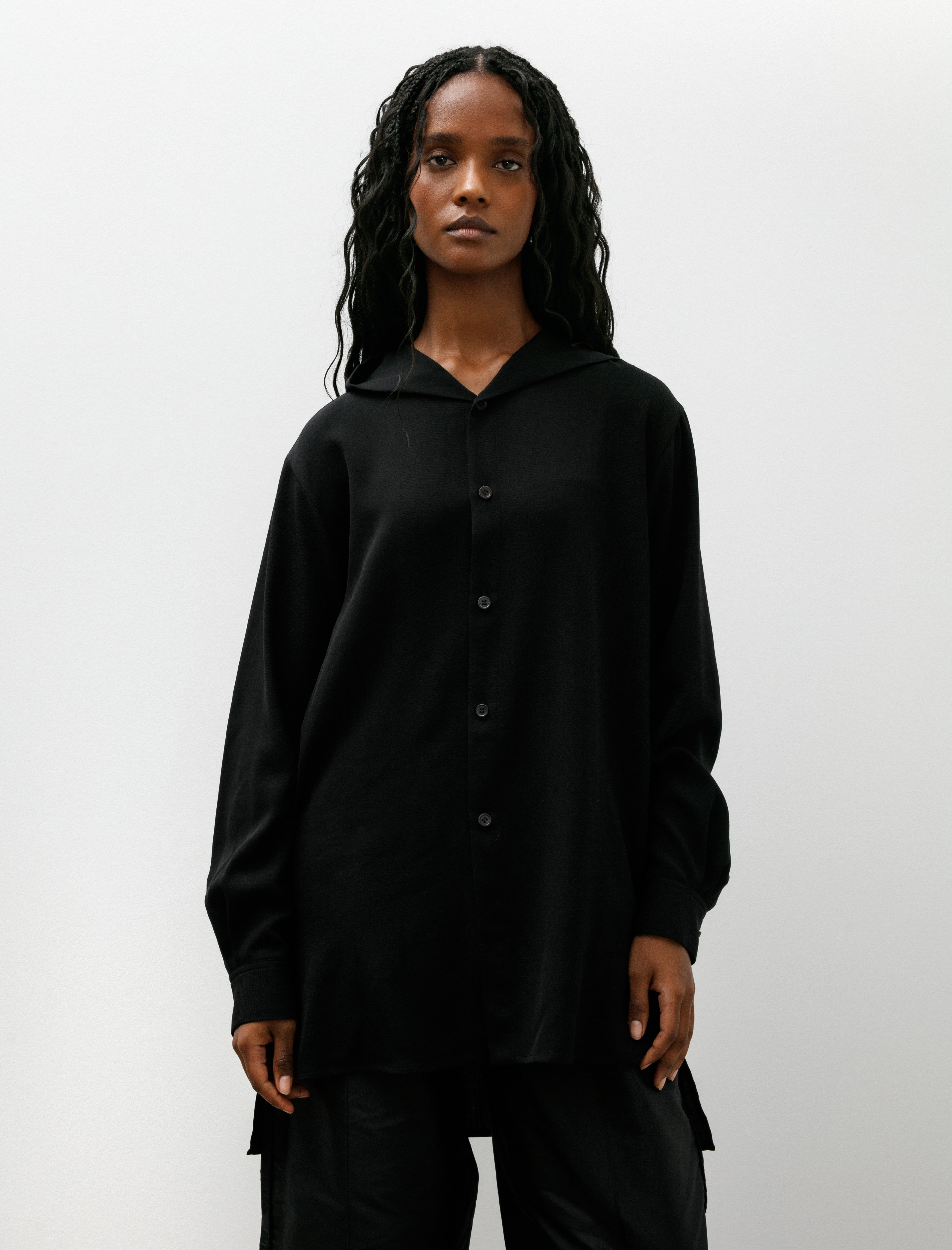 Y's by Yohji Yamamoto Sailor Collar Blouse Black