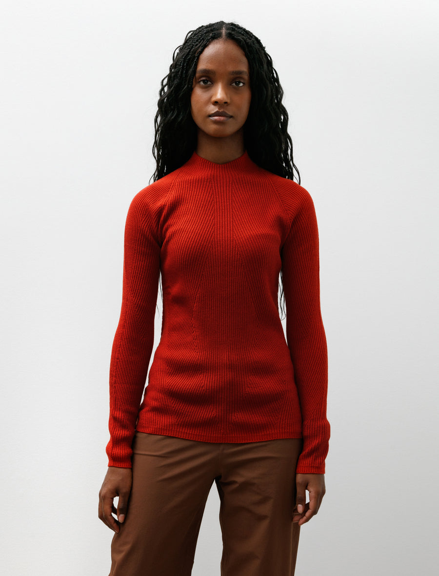 Conic Wool Midlayer Carmine - Image 1