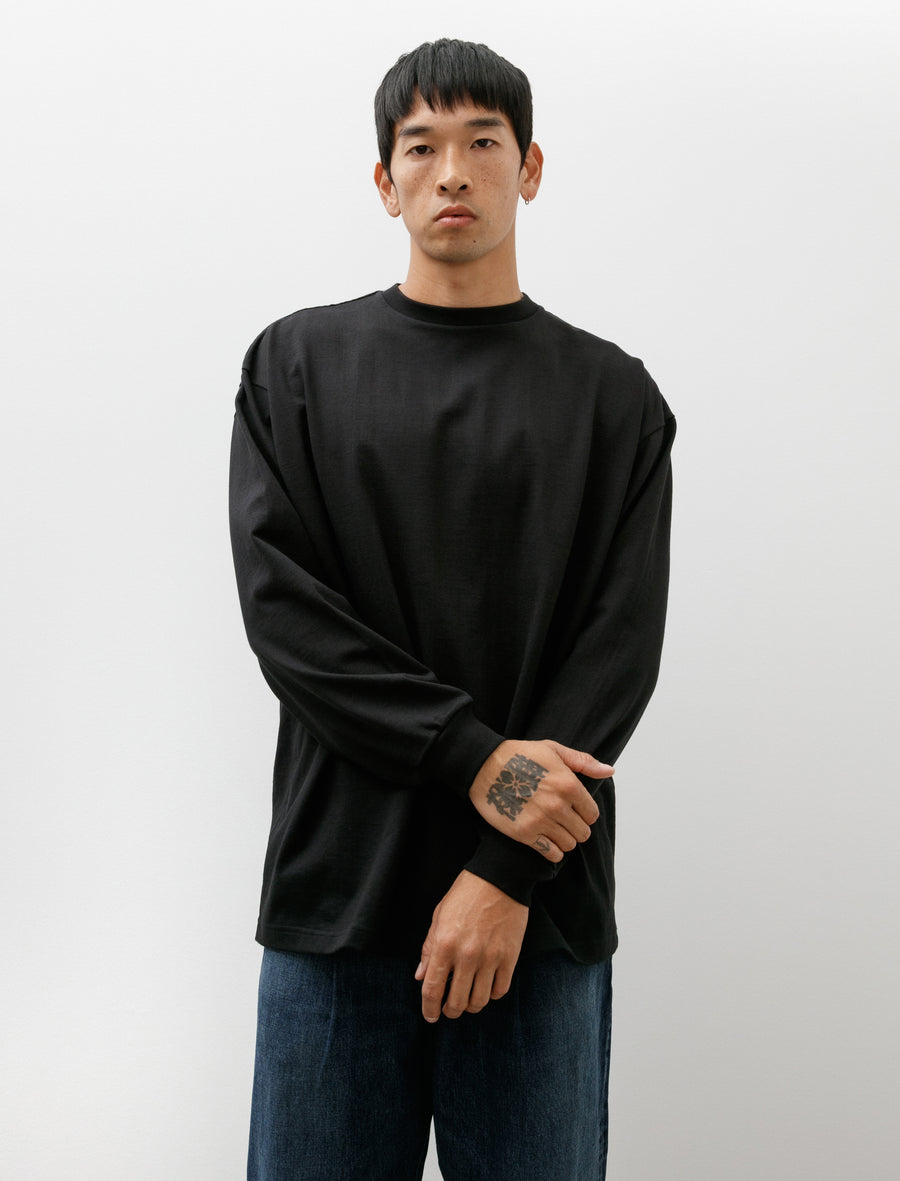 Heavy Weight L/S Oversized Tee Black - Image 1