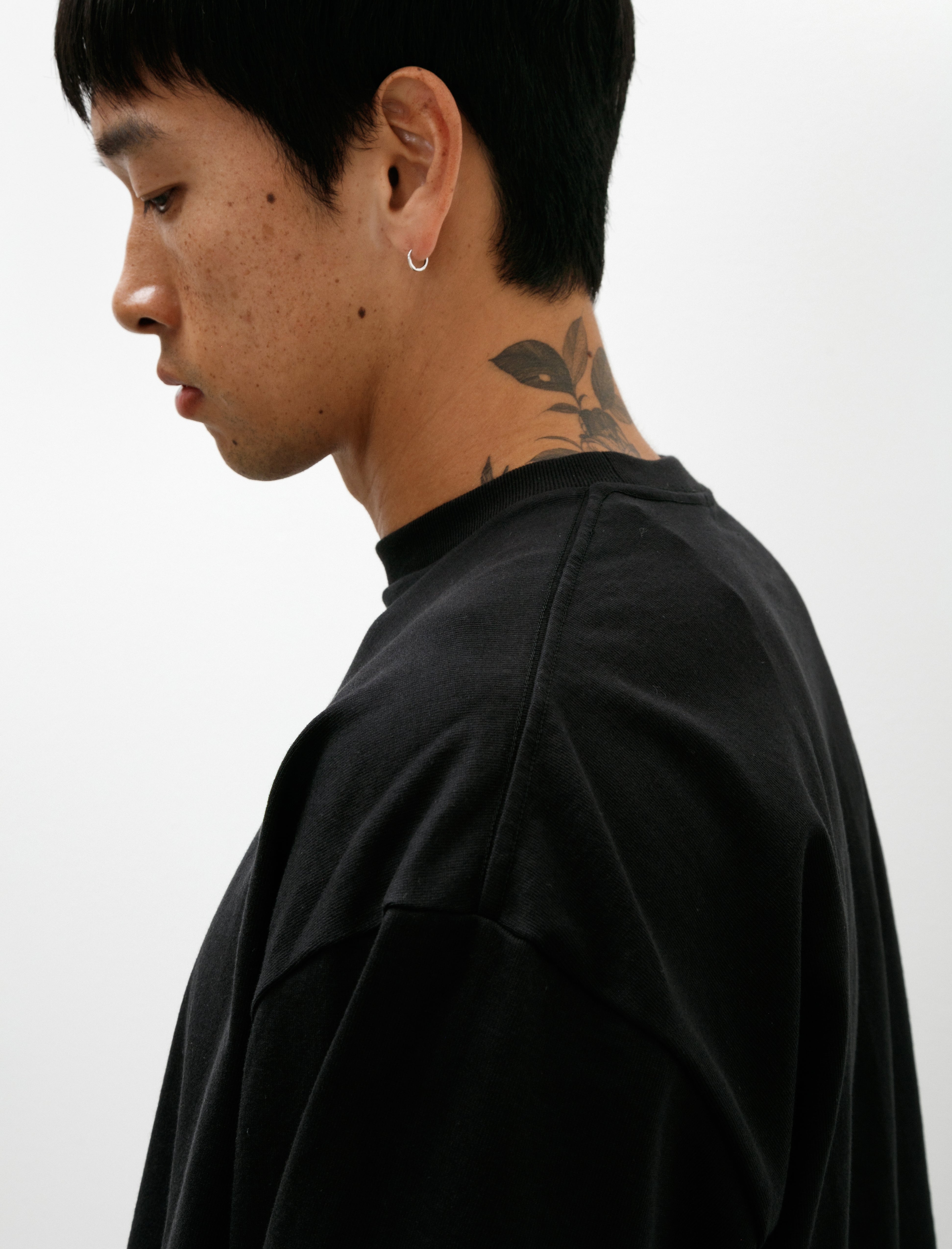 Graphpaper Heavy Weight L/S Oversized Tee Black