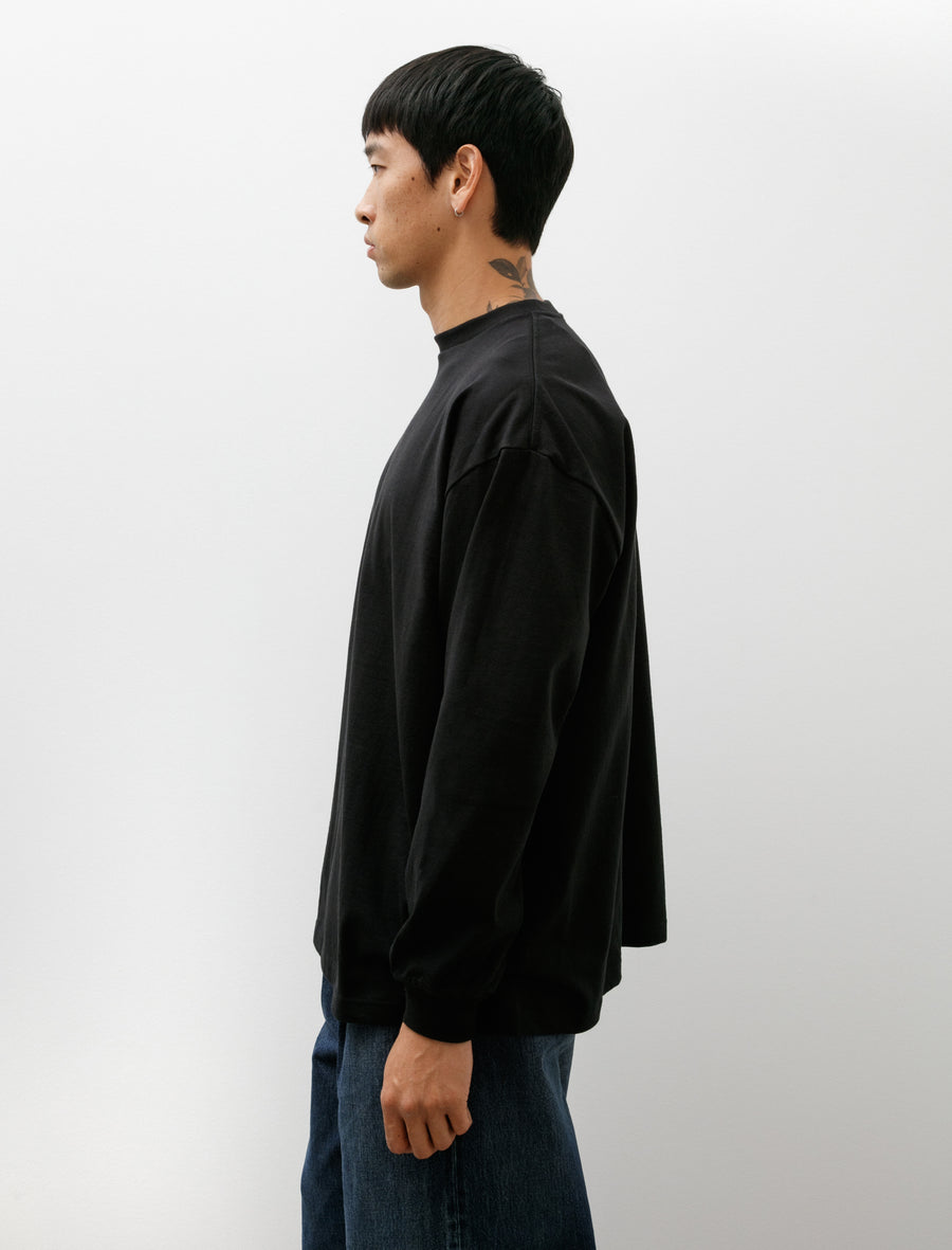 Heavy Weight L/S Oversized Tee Black - Image 3