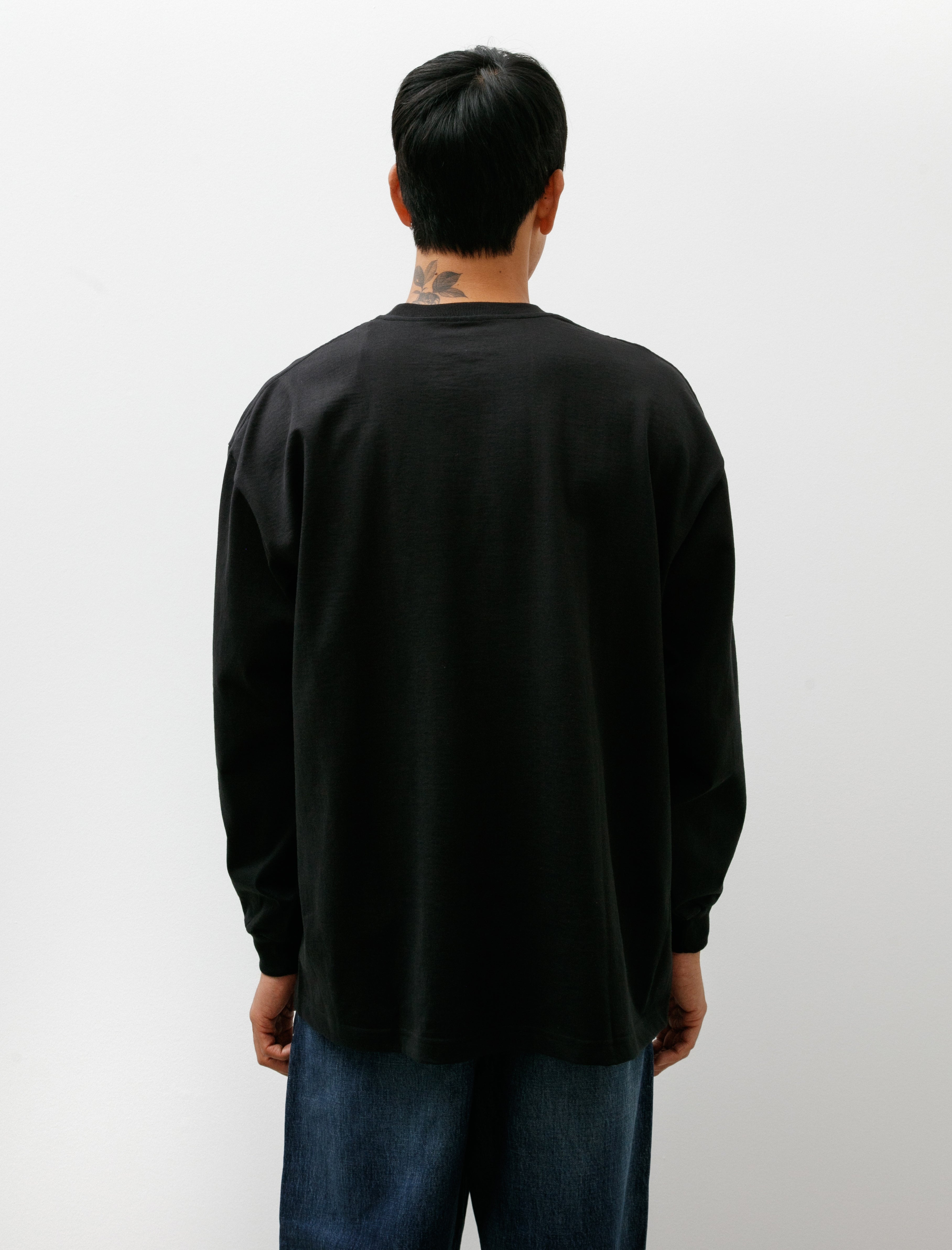 Graphpaper Heavy Weight L/S Oversized Tee Black