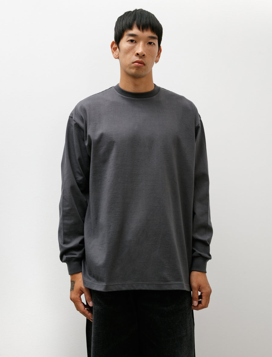 Heavy Weight L/S Oversized Tee Gray - Image 1