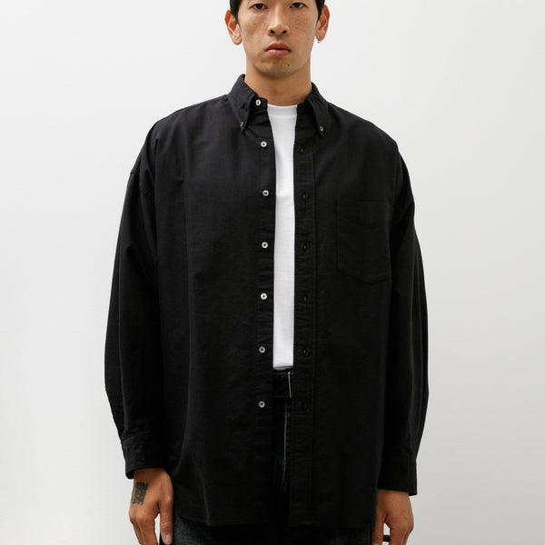 Graphpaper Oxford L/S Oversized B.D Shirt Black – Neighbour