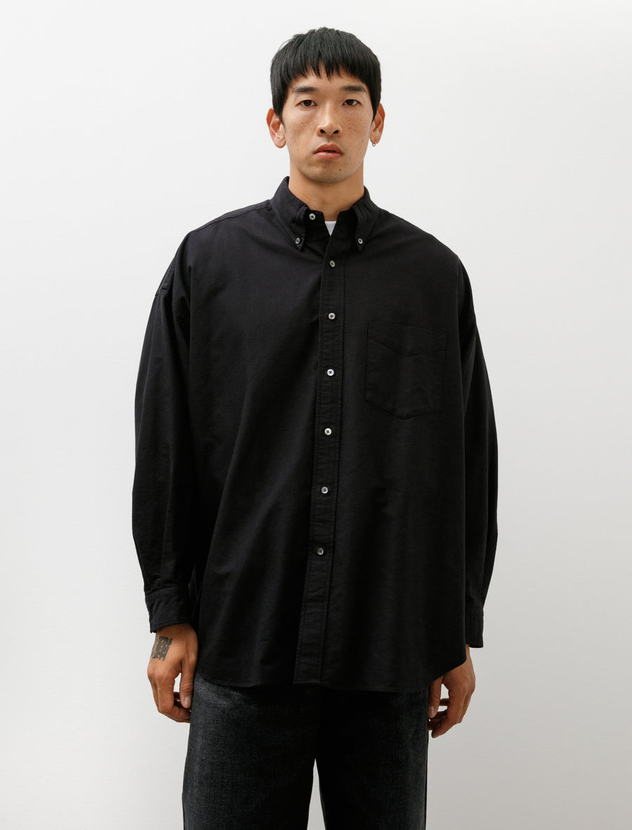 Graphpaper Oxford L/S Oversized B.D Shirt Black – Neighbour