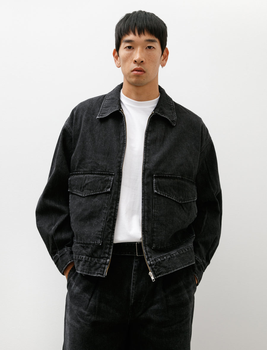 ジャケット・アウター Graphpaper Selvage Denim Jacket size: 1 Graphpaper Selvage Denim Zip Jacket - DARK FADE – unexpected