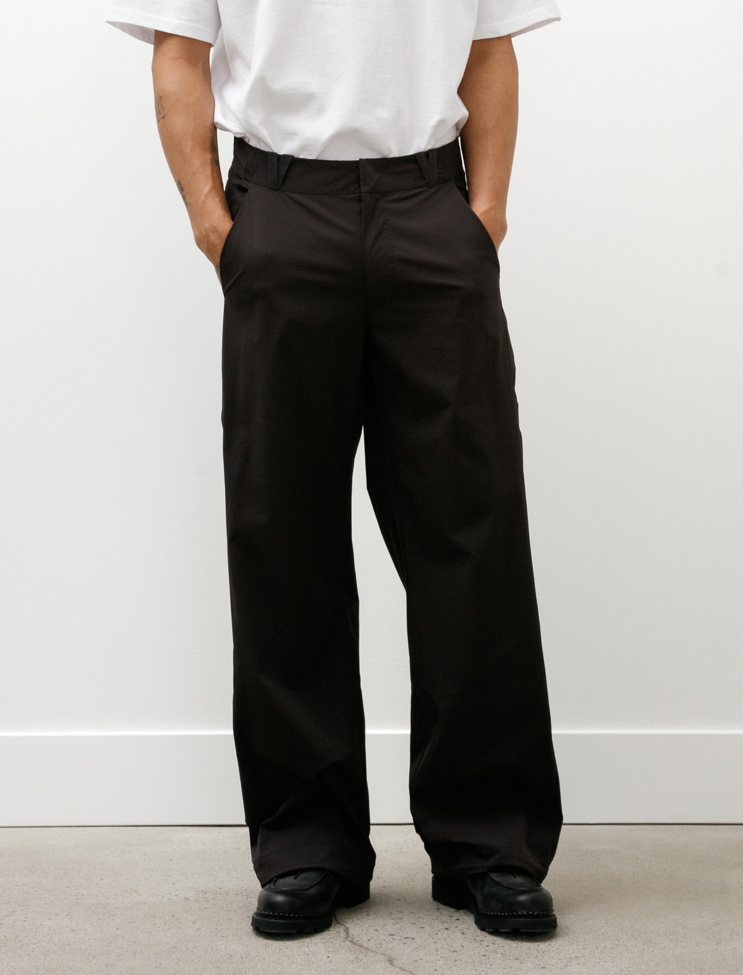 Colin Meredith Braided Trouser Black Bean