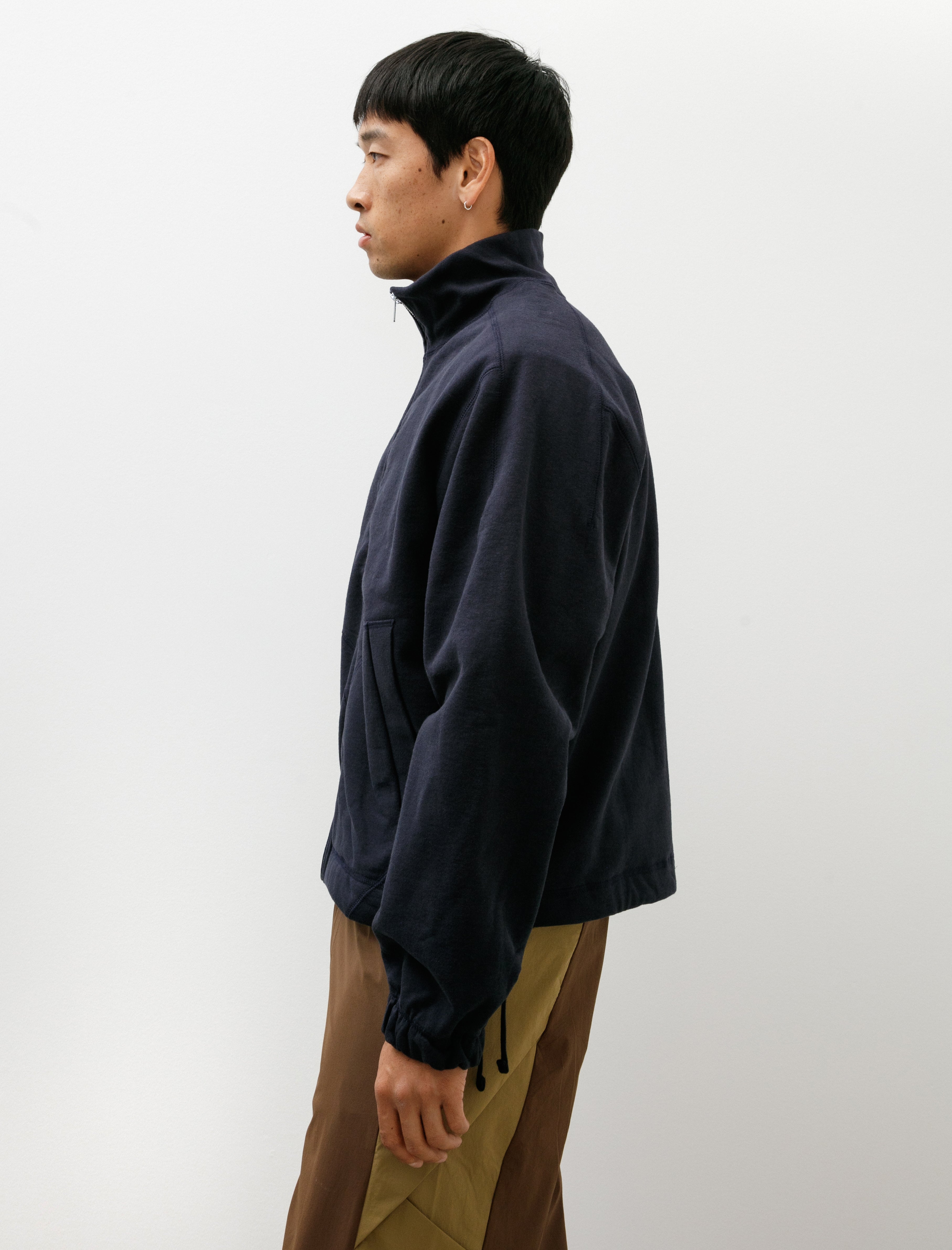 Colin Meredith Knot Zip Sweater Navy
