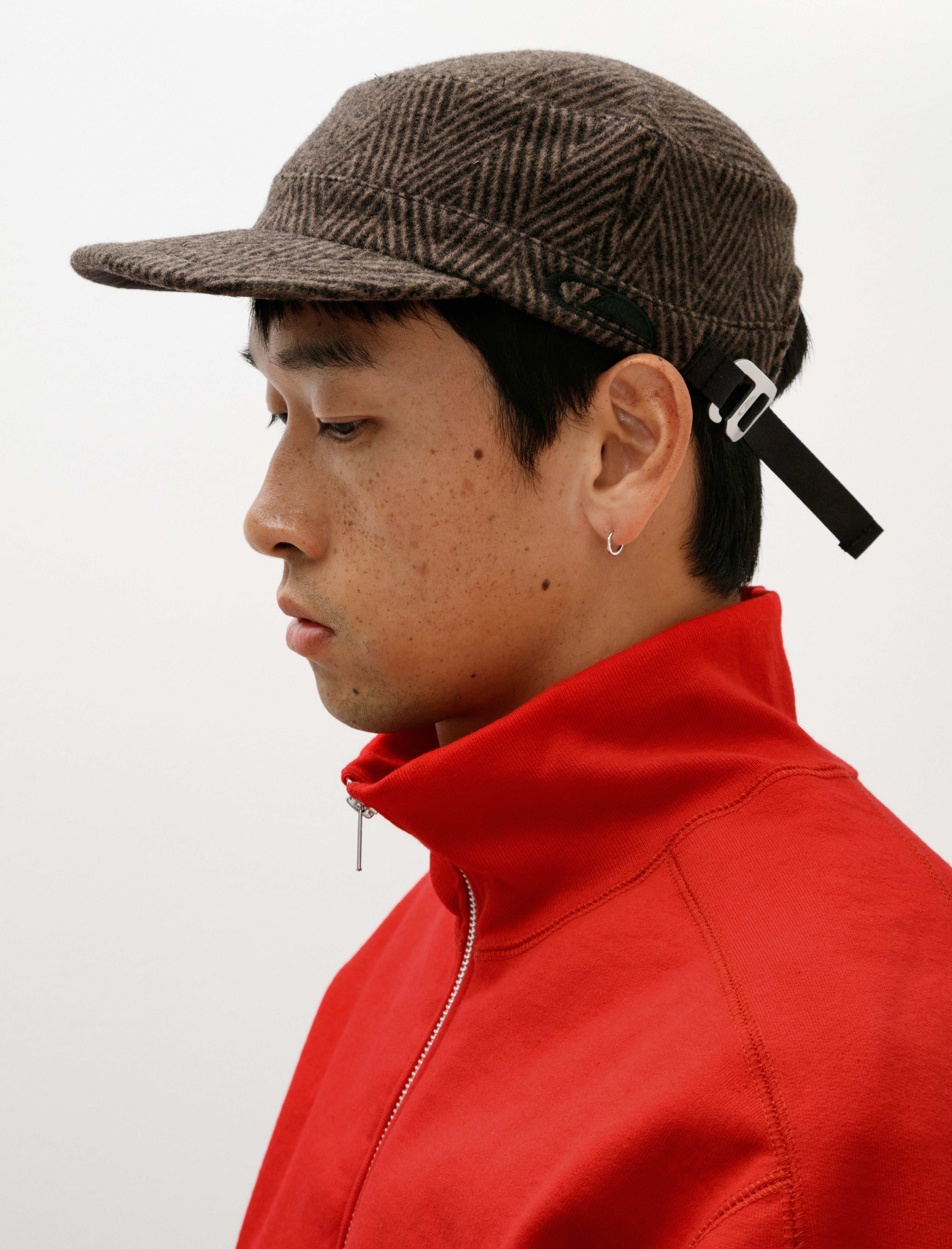 Colin Meredith Cadet Cap Wool Herringbone