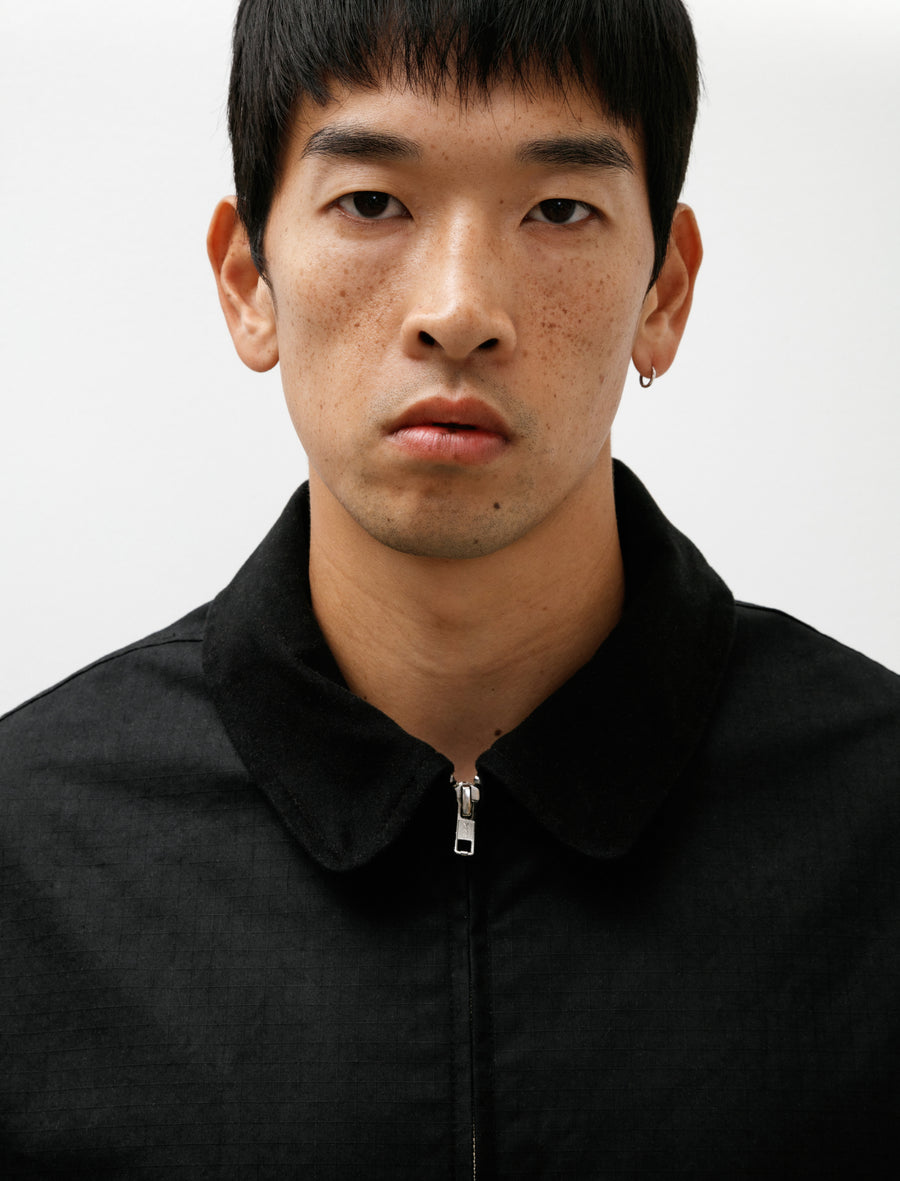 Site Jacket Black Waxed Organic Cotton Ripstop - Image 5