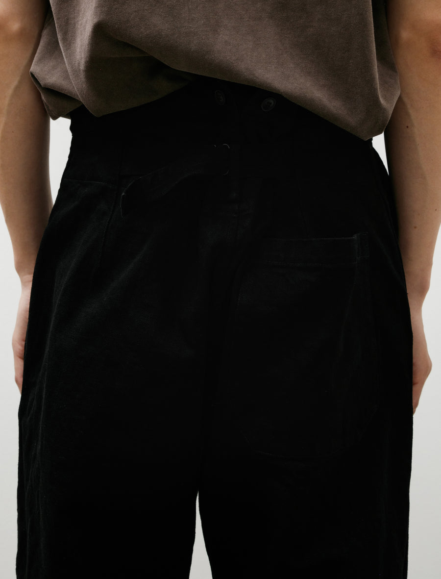 【COMOLI】 BLACK DENIM OVER PANTS Comoli Black Denim Over Pants – Neighbour