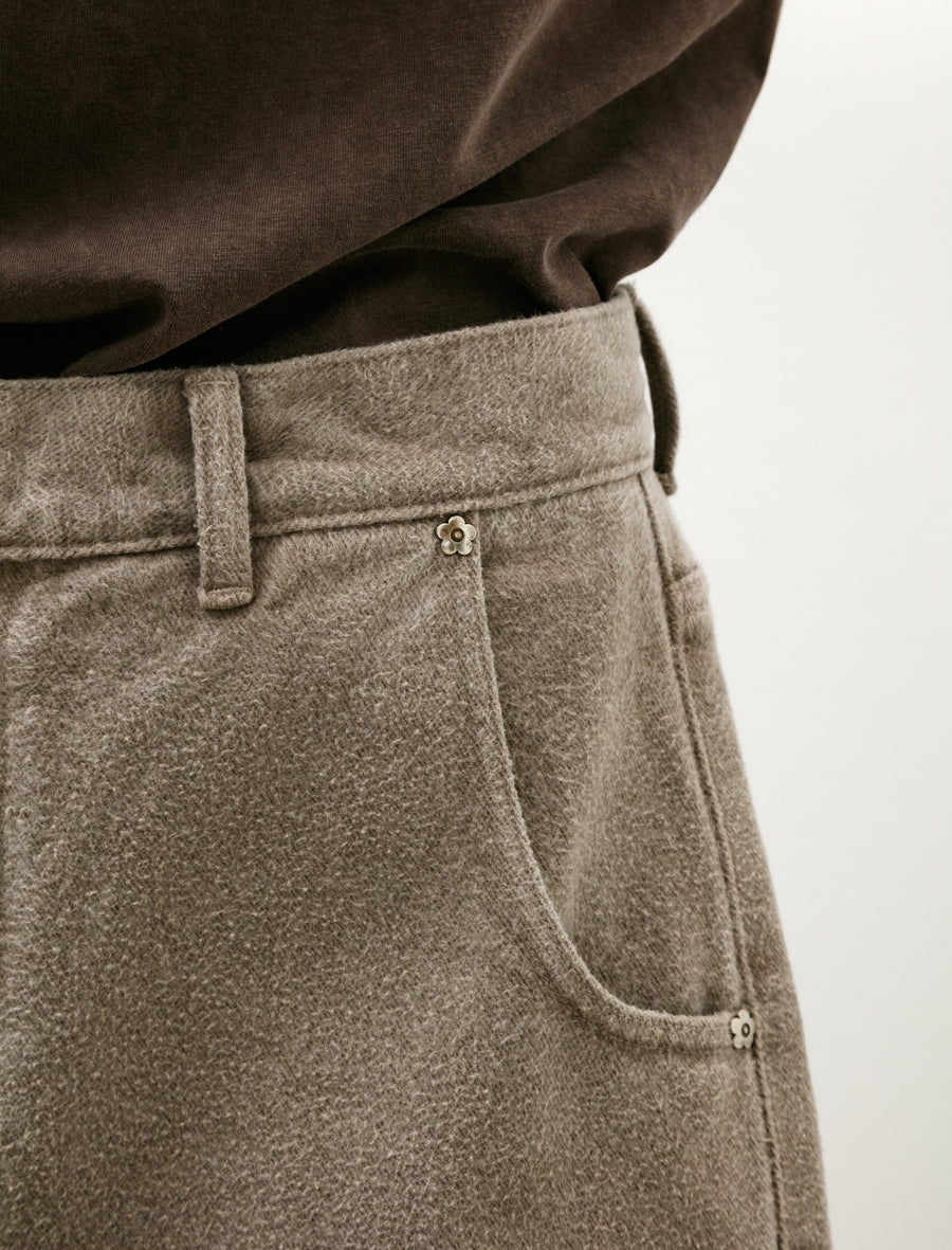 Straight Cut Jeans Brushed Mudstone - Image 7