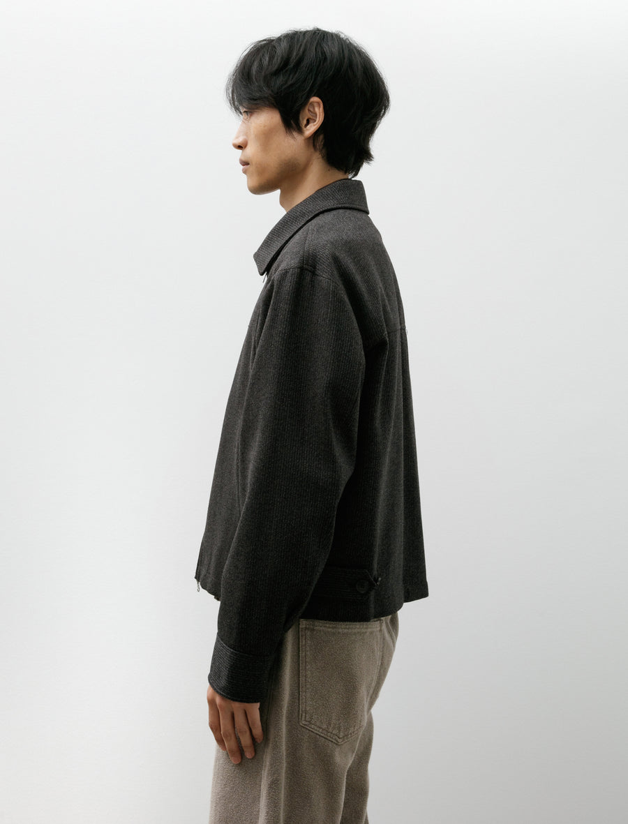 Mail Jacket Brown Melange Stripe - Image 3