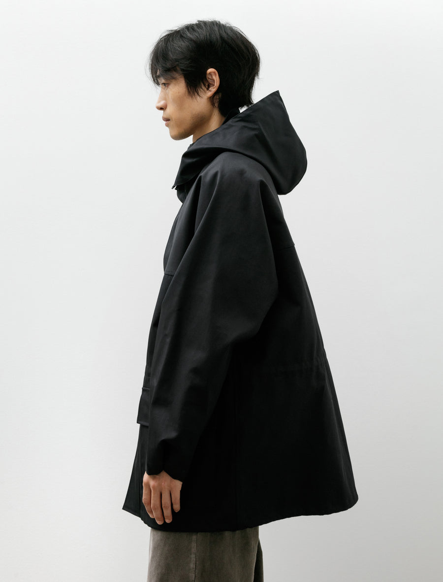 High Density Bonded Cotton Gabardine Blouson Dark Navy - Image 3