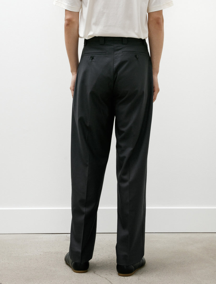 Service Trousers Solid Grey Wool - Image 5