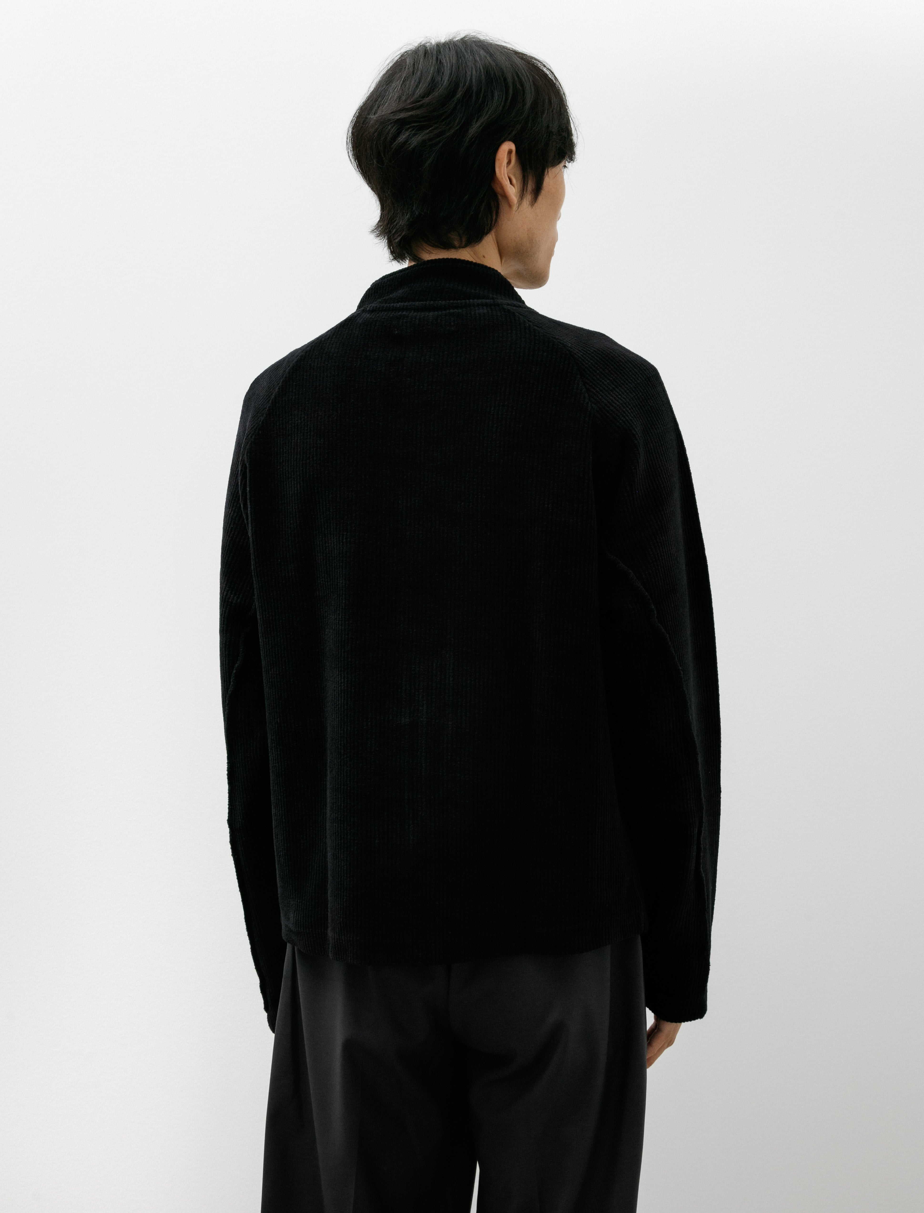 mfpen Leisure Zip Up Black Jersey Cord