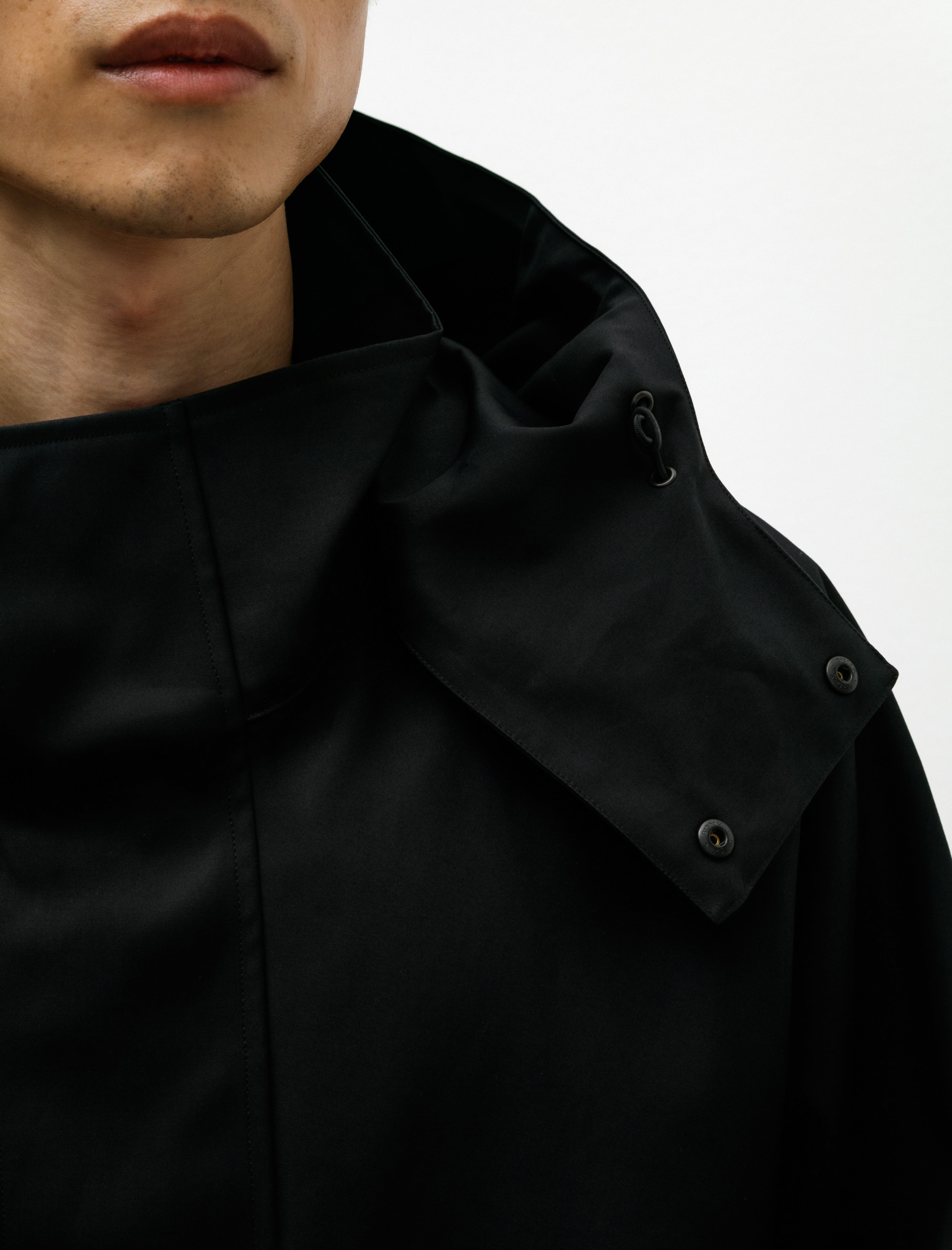 Auralee High Density Bonded Cotton Gabardine Blouson Dark Navy