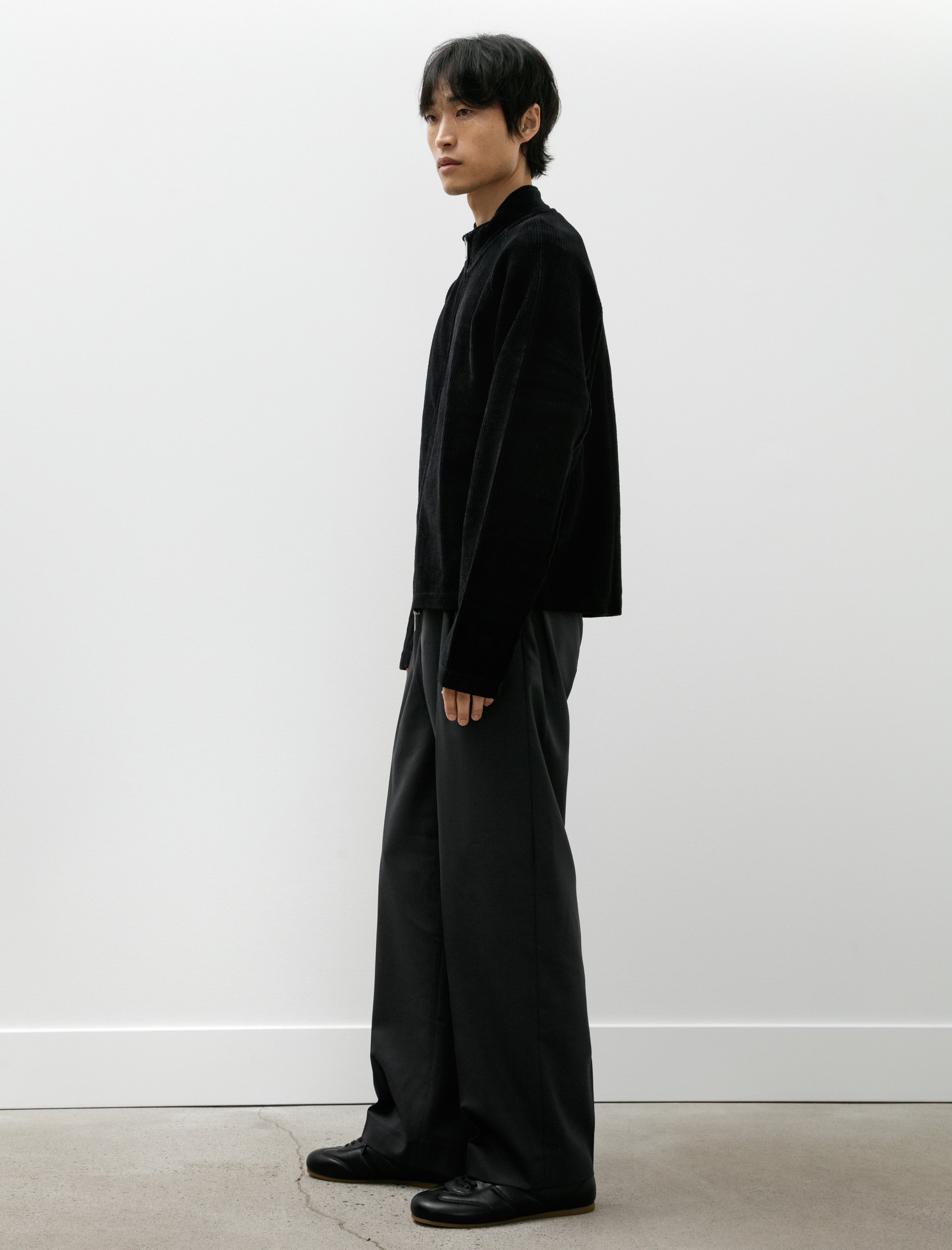 mfpen Service Trousers Solid Grey Wool