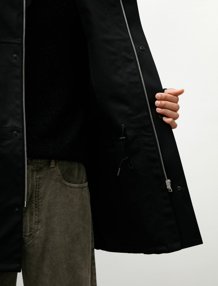 High Density Bonded Cotton Gabardine Blouson Dark Navy - Image 7