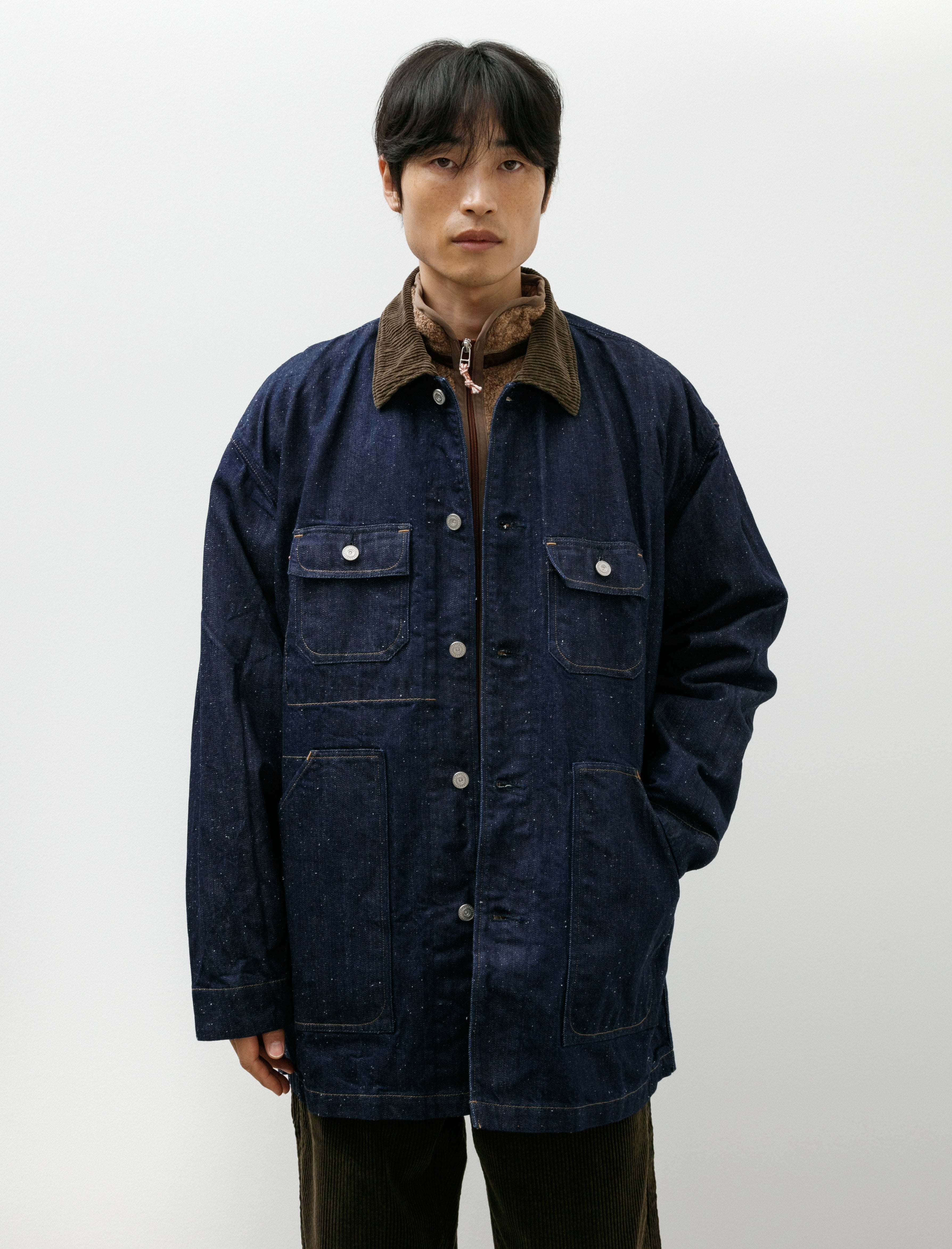 Cottle Dear Denim Traveling Coverall Washed Indigo
