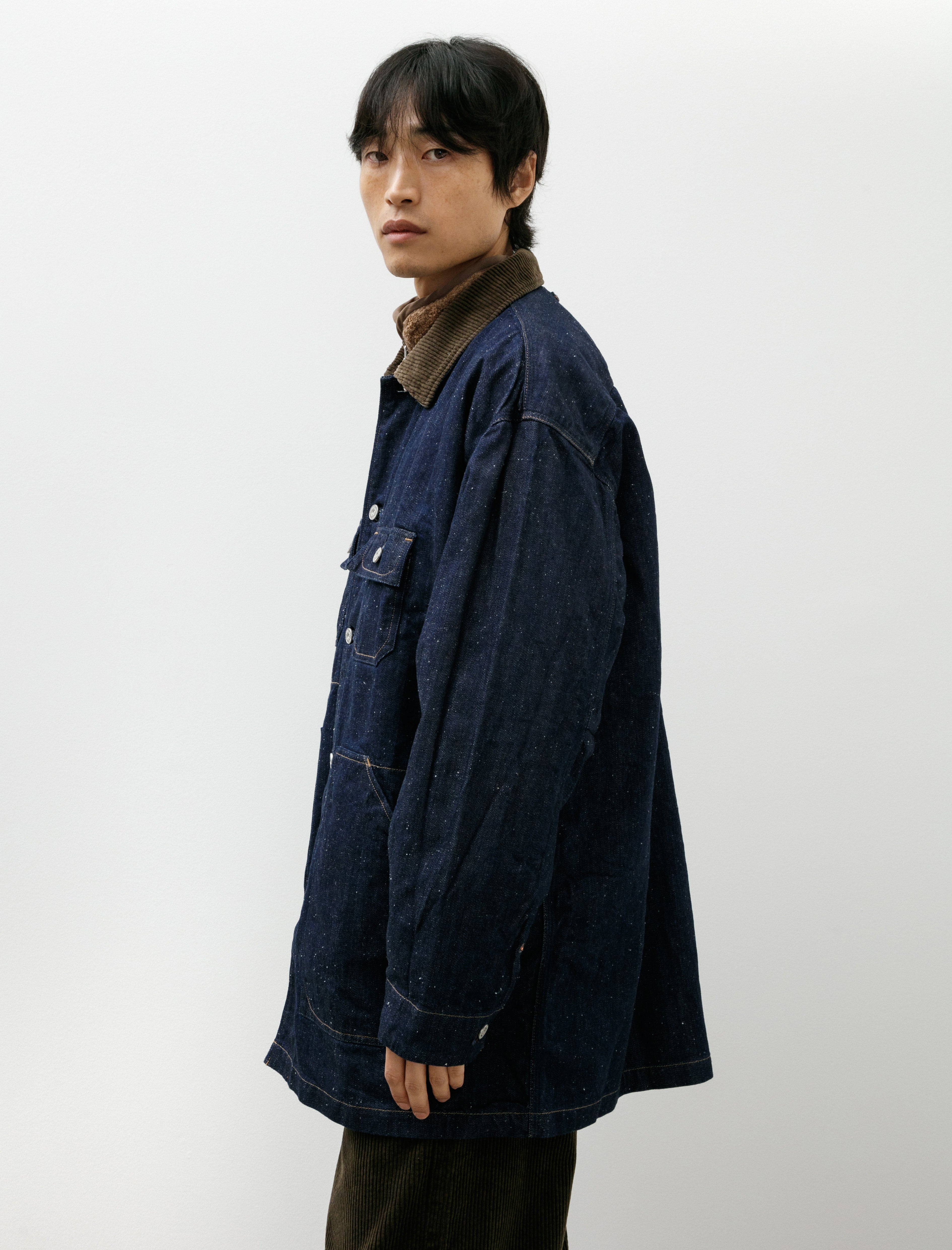 Cottle Dear Denim Traveling Coverall Washed Indigo