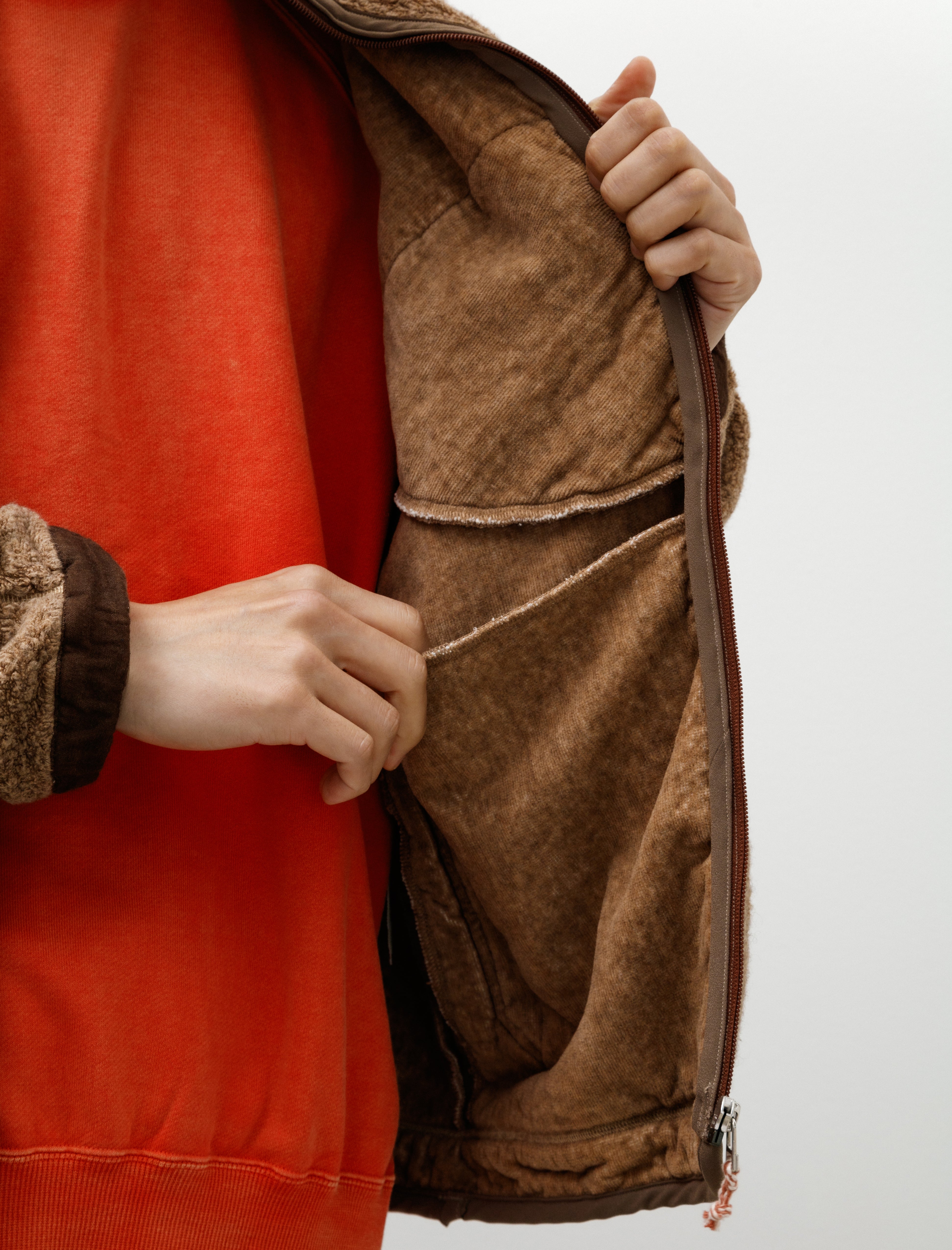 Cottle Sunset Pile Jacket Yak Sally Coyote Kakishibu