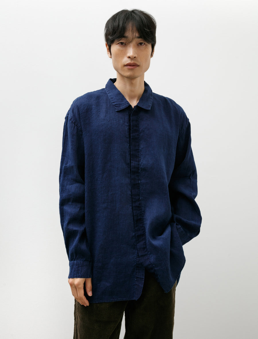 Champetre Bouquet Shirt Authentic Indigo - Image 1