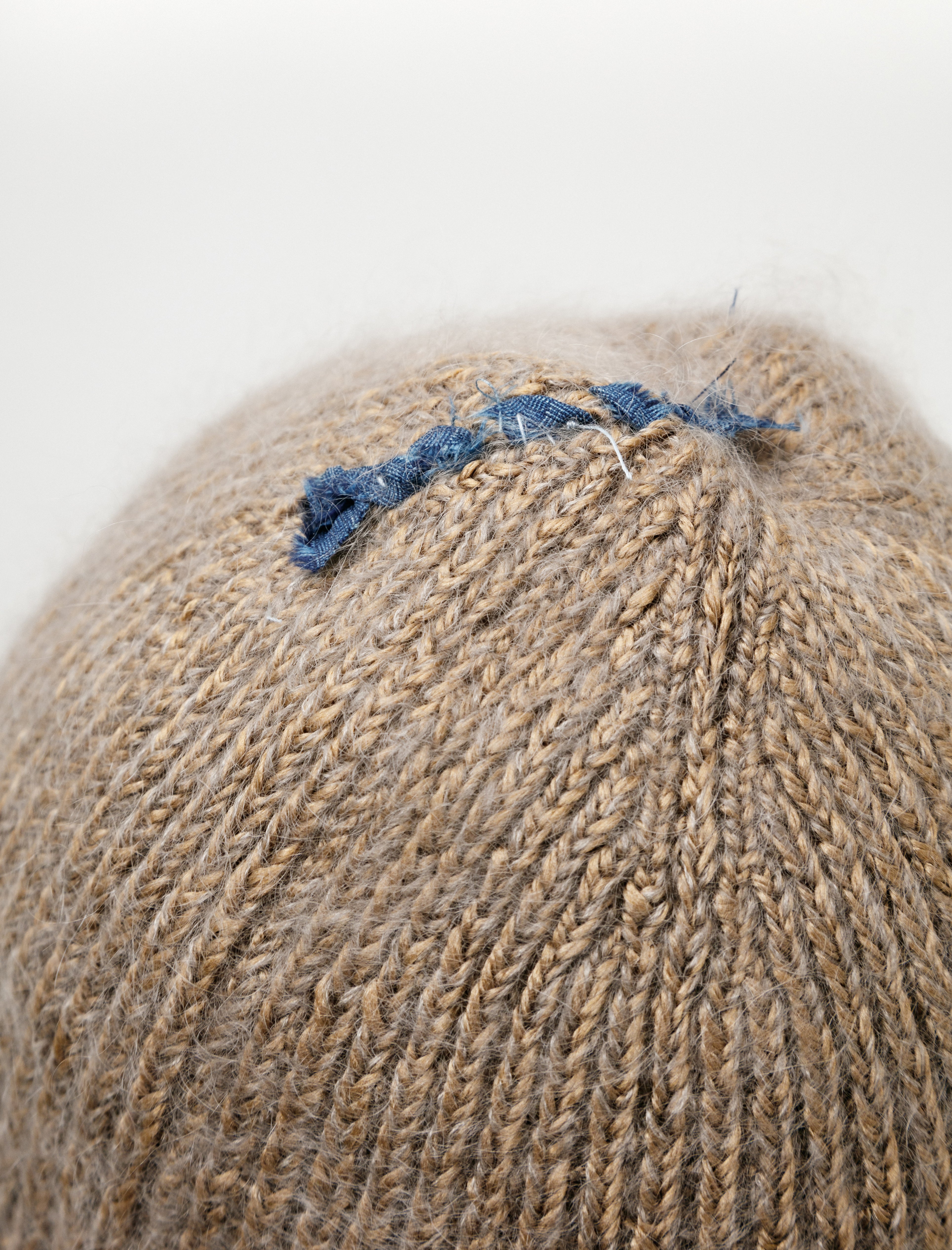 Cottle Silk Mohair Sparkle Beanie Tree Bark