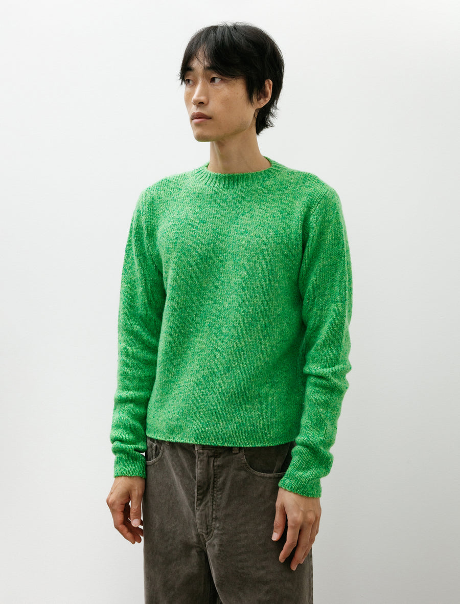 Cashmere Melange Knit P/O Top Green - Image 1