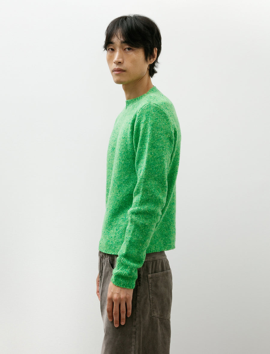 Cashmere Melange Knit P/O Top Green - Image 3