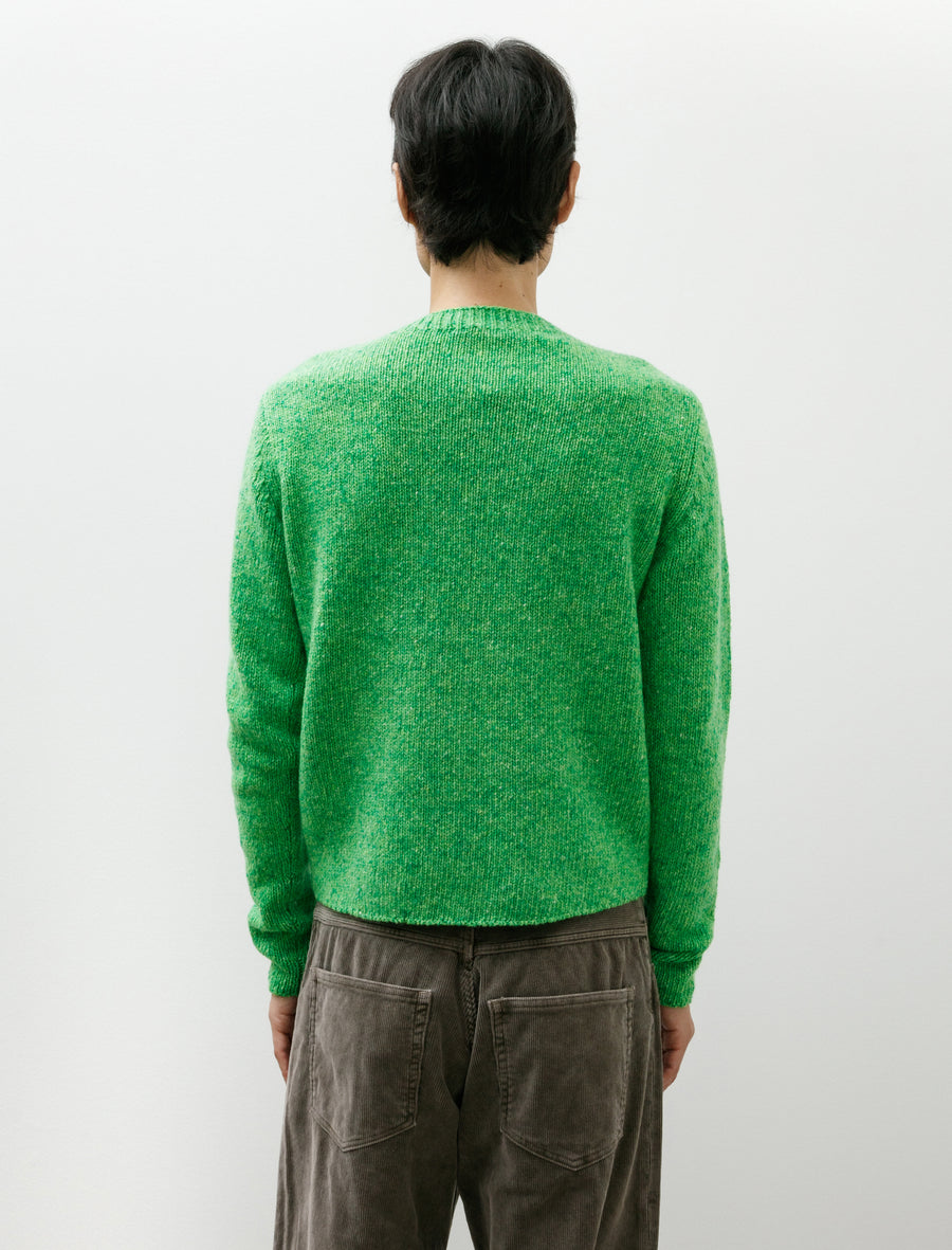 Cashmere Melange Knit P/O Top Green - Image 2