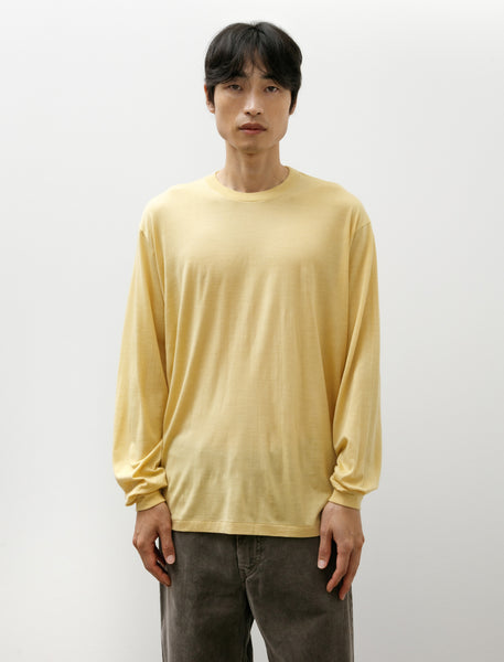 Auralee Wool Soft Jersey L/S Tee Mustard Yellow – Neighbour