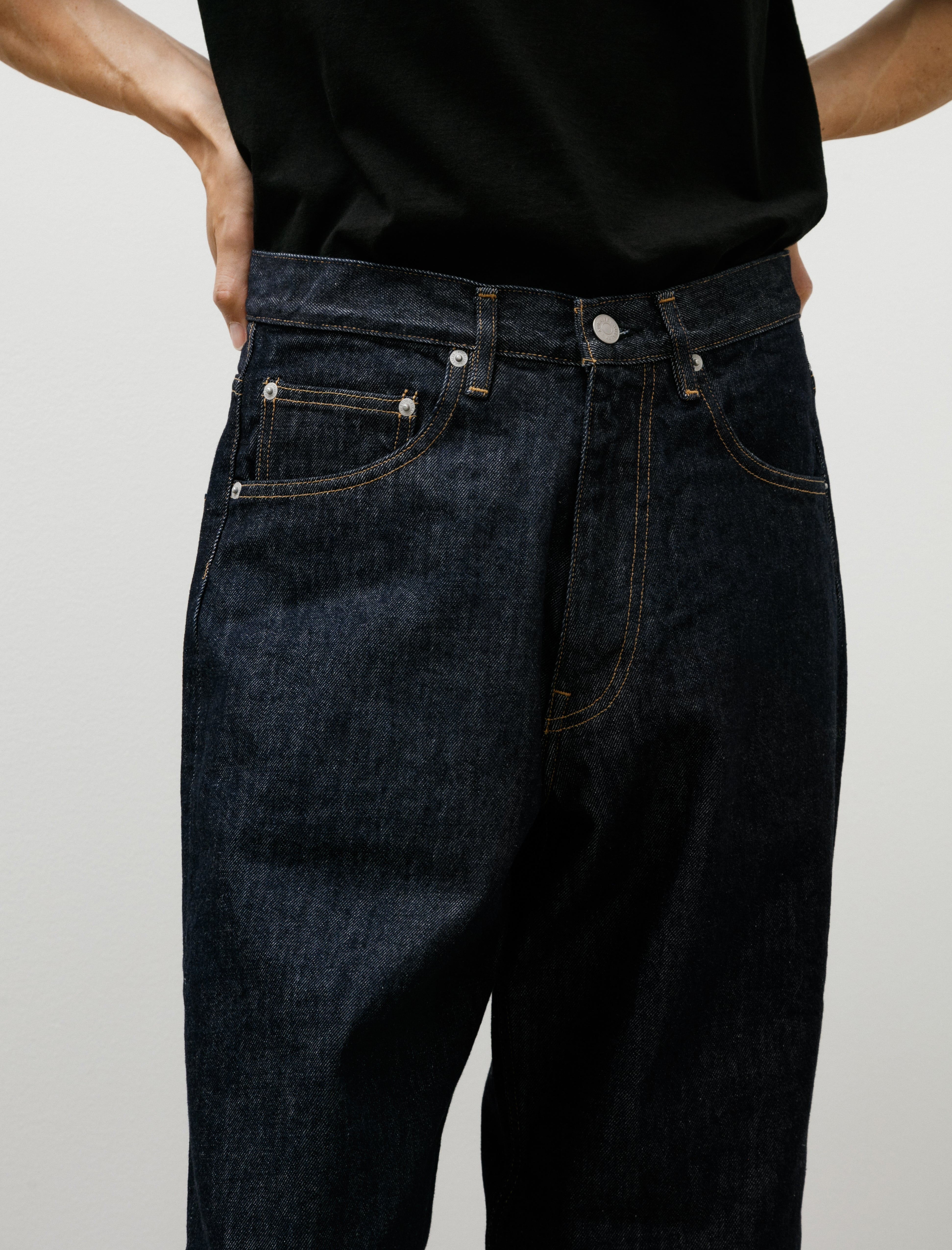 Auralee Hard Twist Wide Denim Pants Indigo