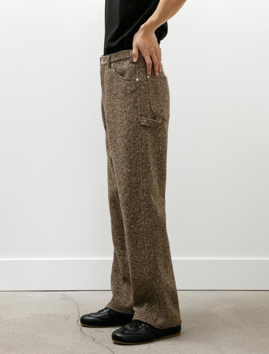 Homespun Tweed Painter Pants Brown - Image 6