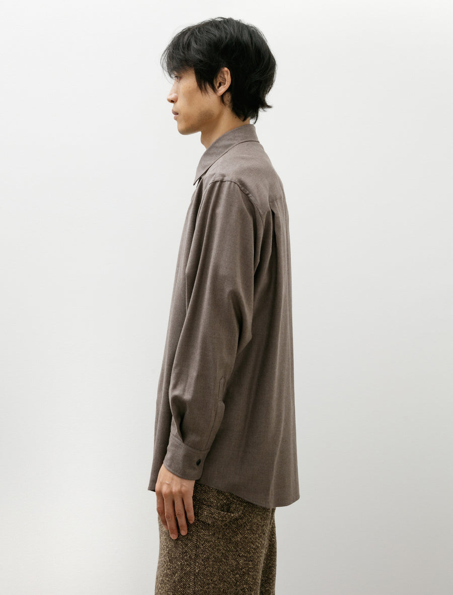トップス AURALEE SUPER LIGHT WOOL SHIRT 23AW Super Light Wool Shirt