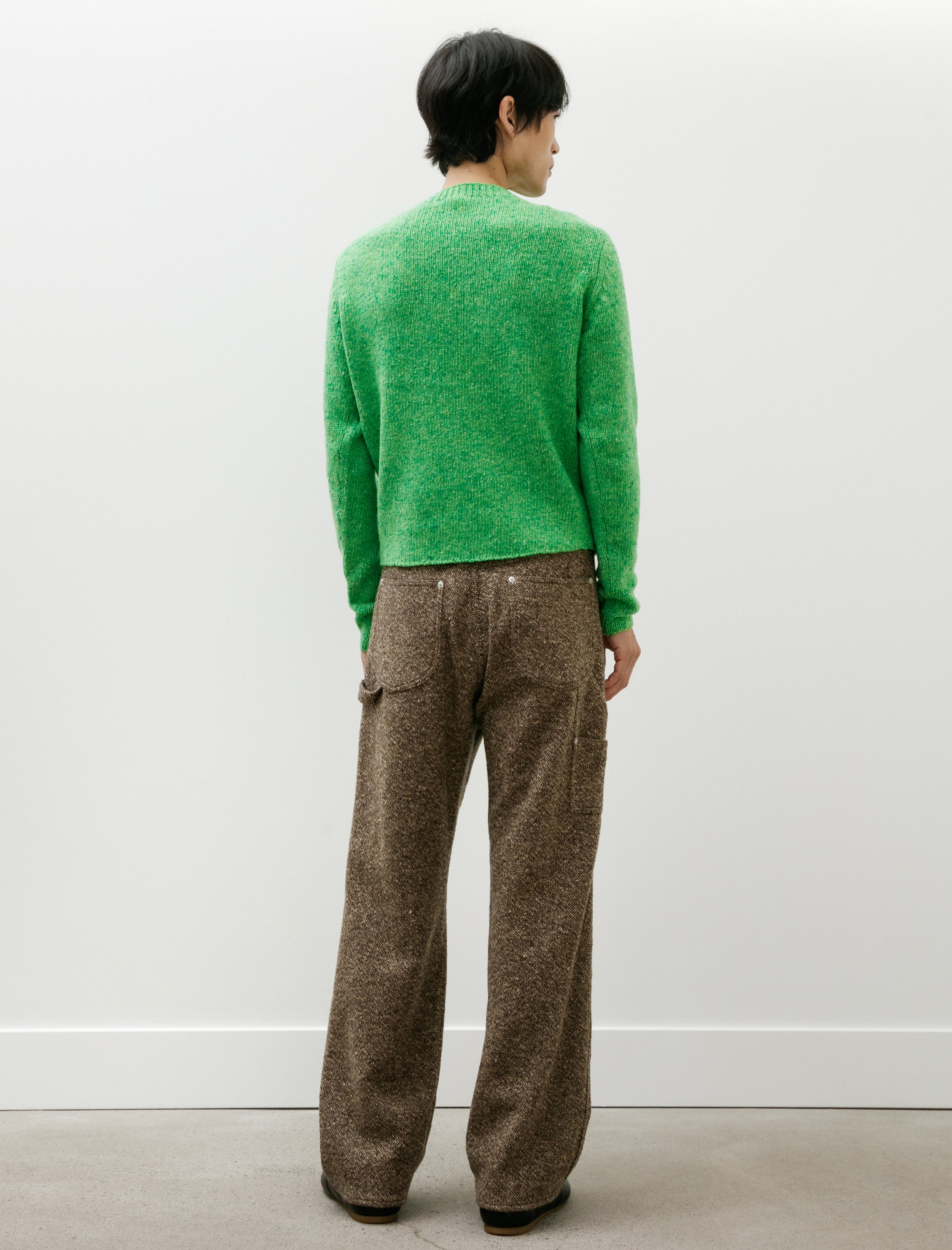パンツ AURALEE SPUN TWEED PAINTER PANTS 4 Auralee Homespun Tweed Painter Pants Brown – Neighbour