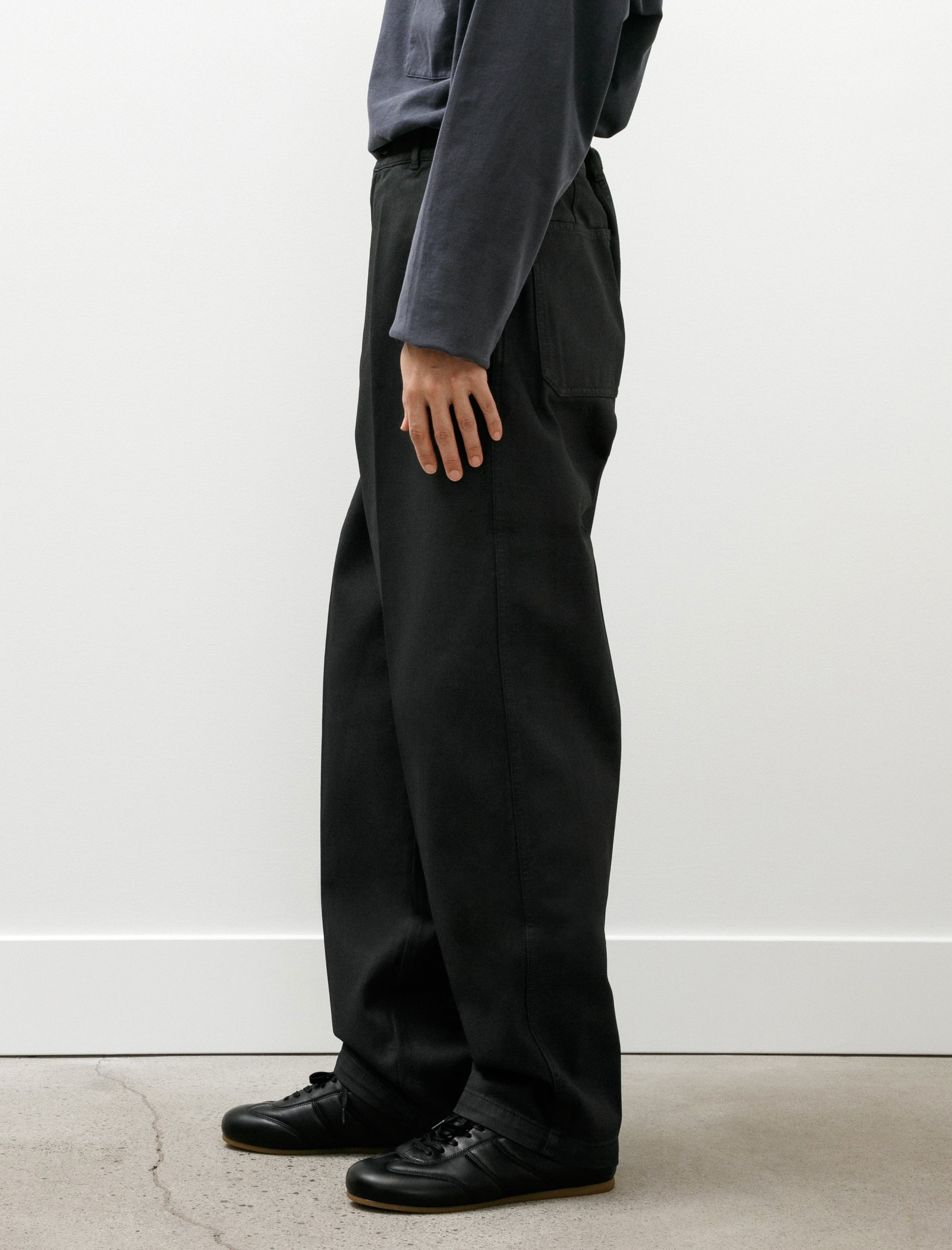 Lemaire Maxi Barrel Workwear Pants Coal