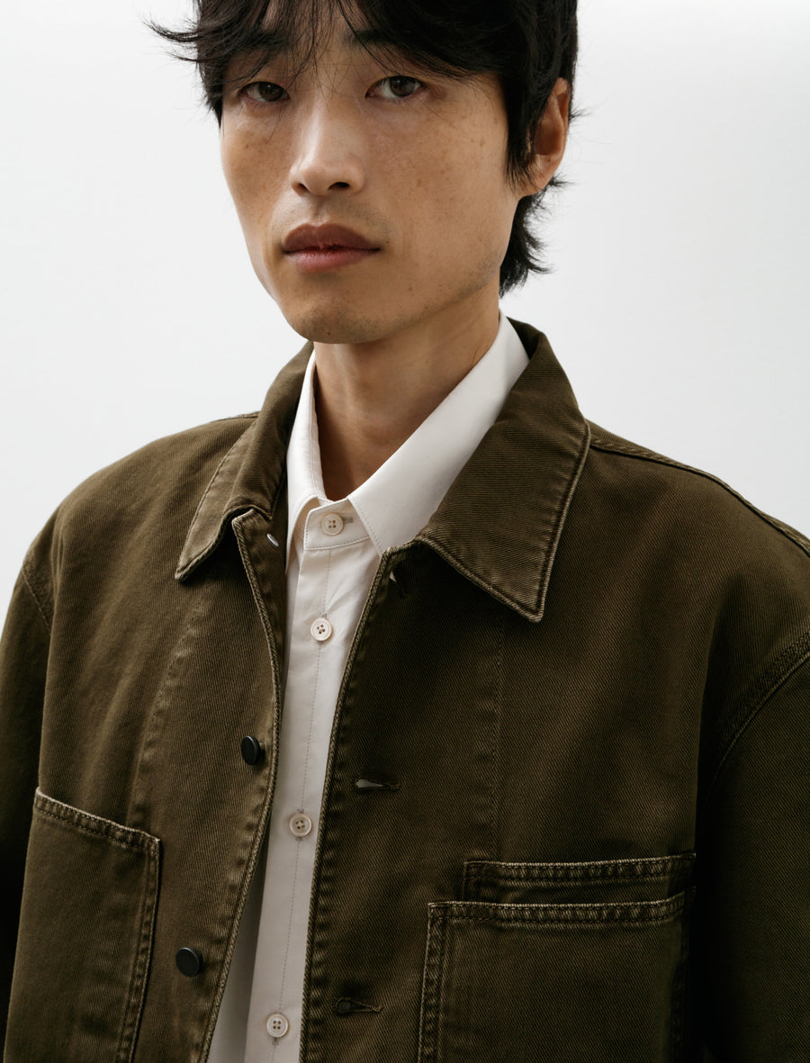 Workwear Overshirt Moss Green - Image 5