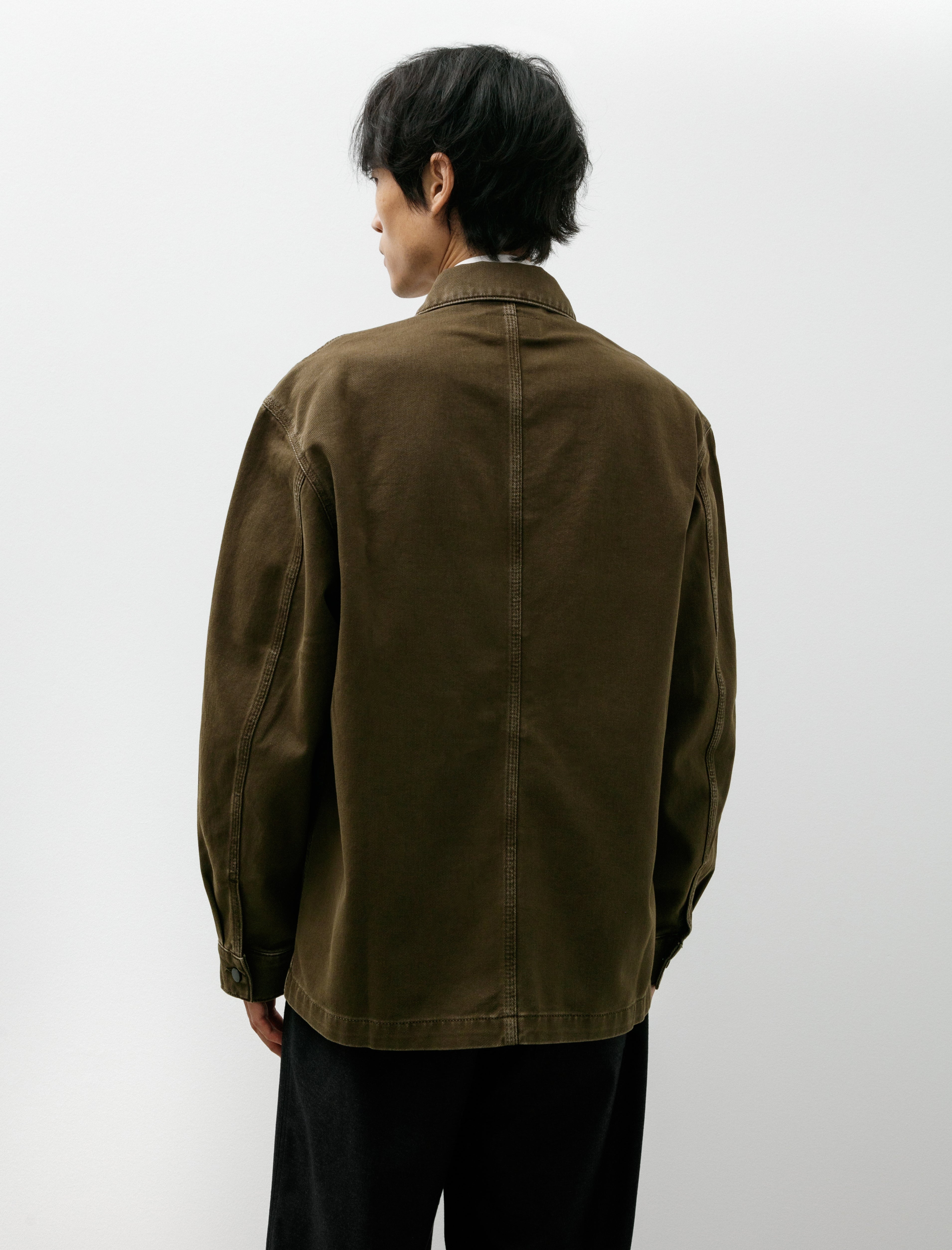 Lemaire Workwear Overshirt Moss Green