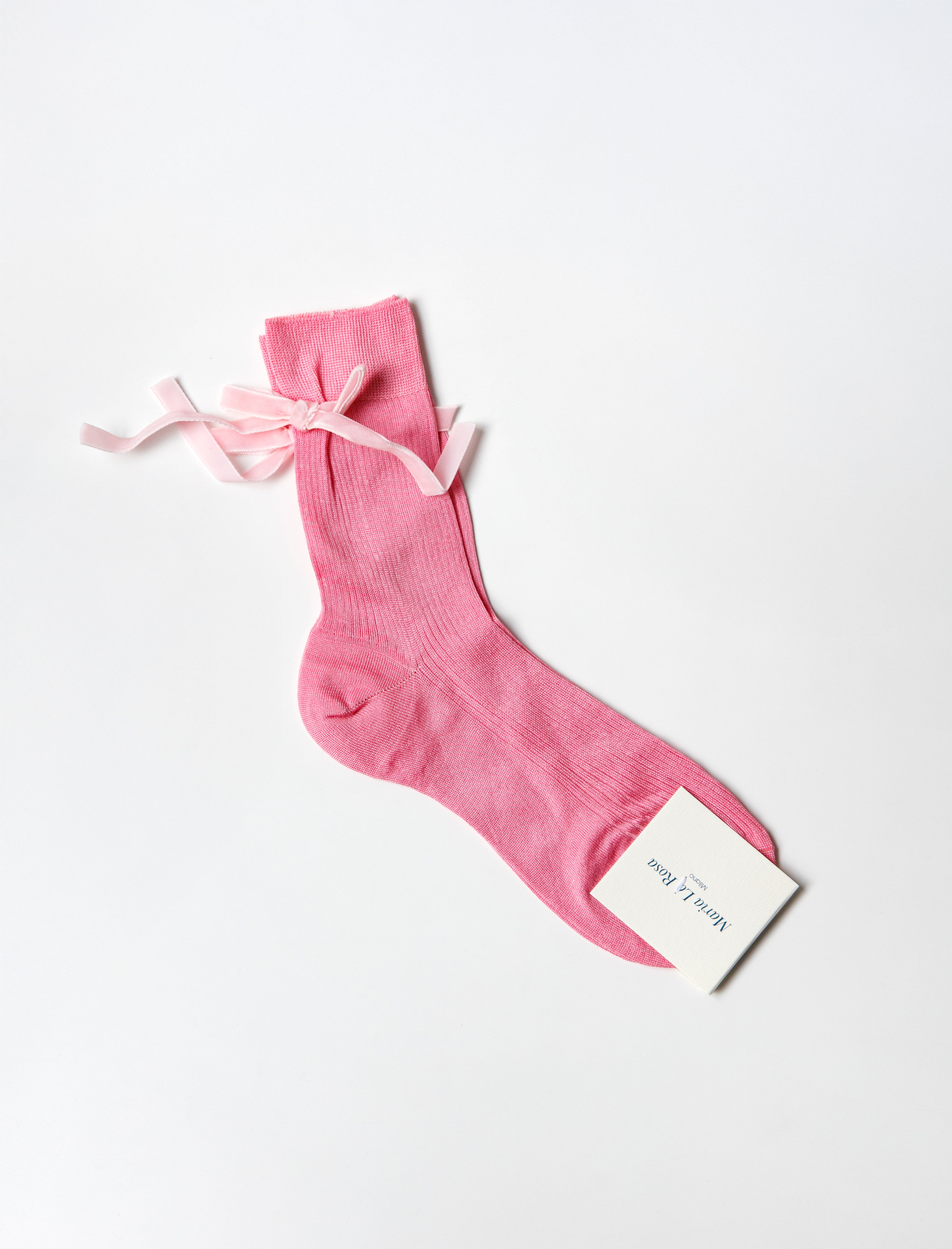 Maria La Rosa One Ribbed Velvet Bow