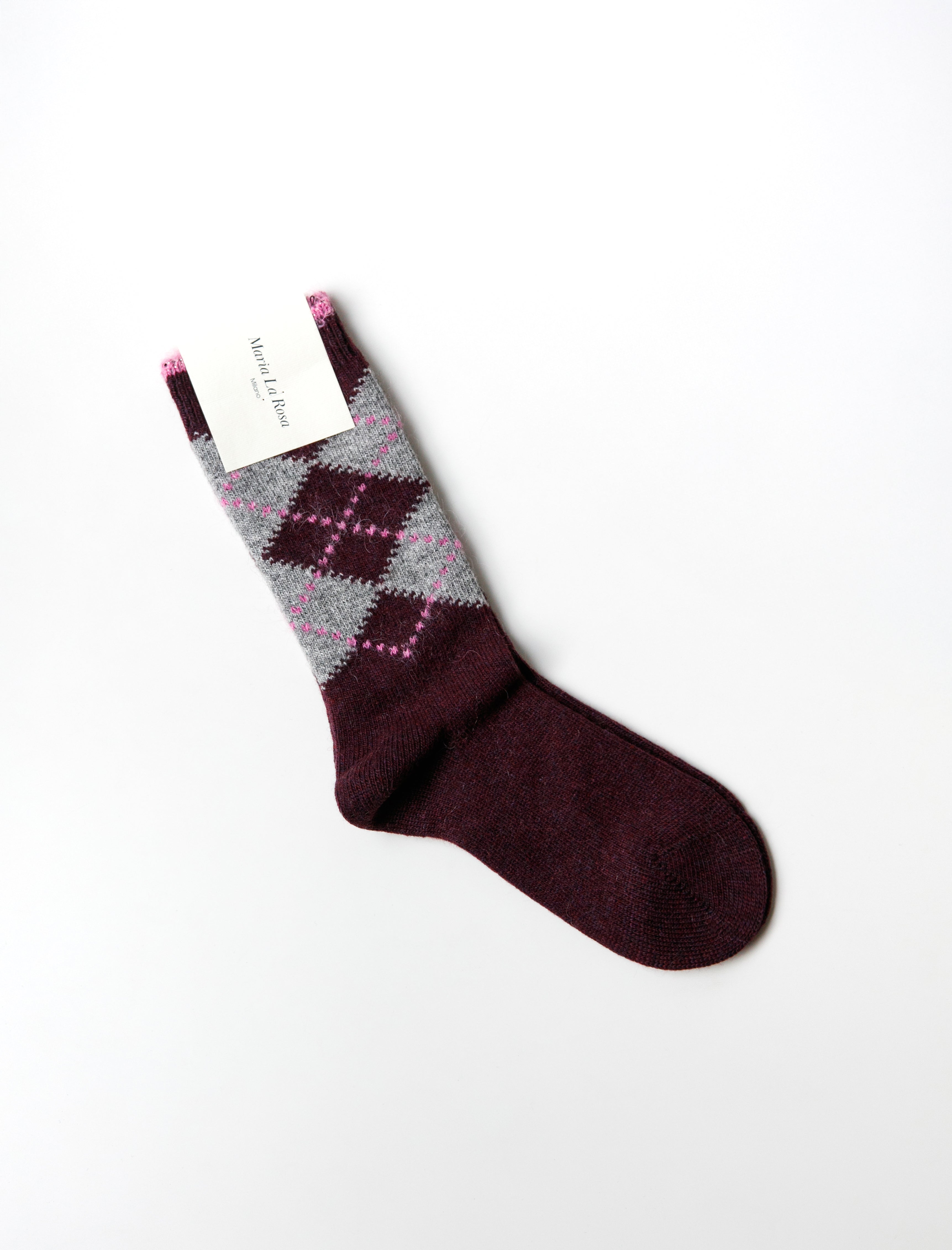 Maria La Rosa Britain Argyle Socks