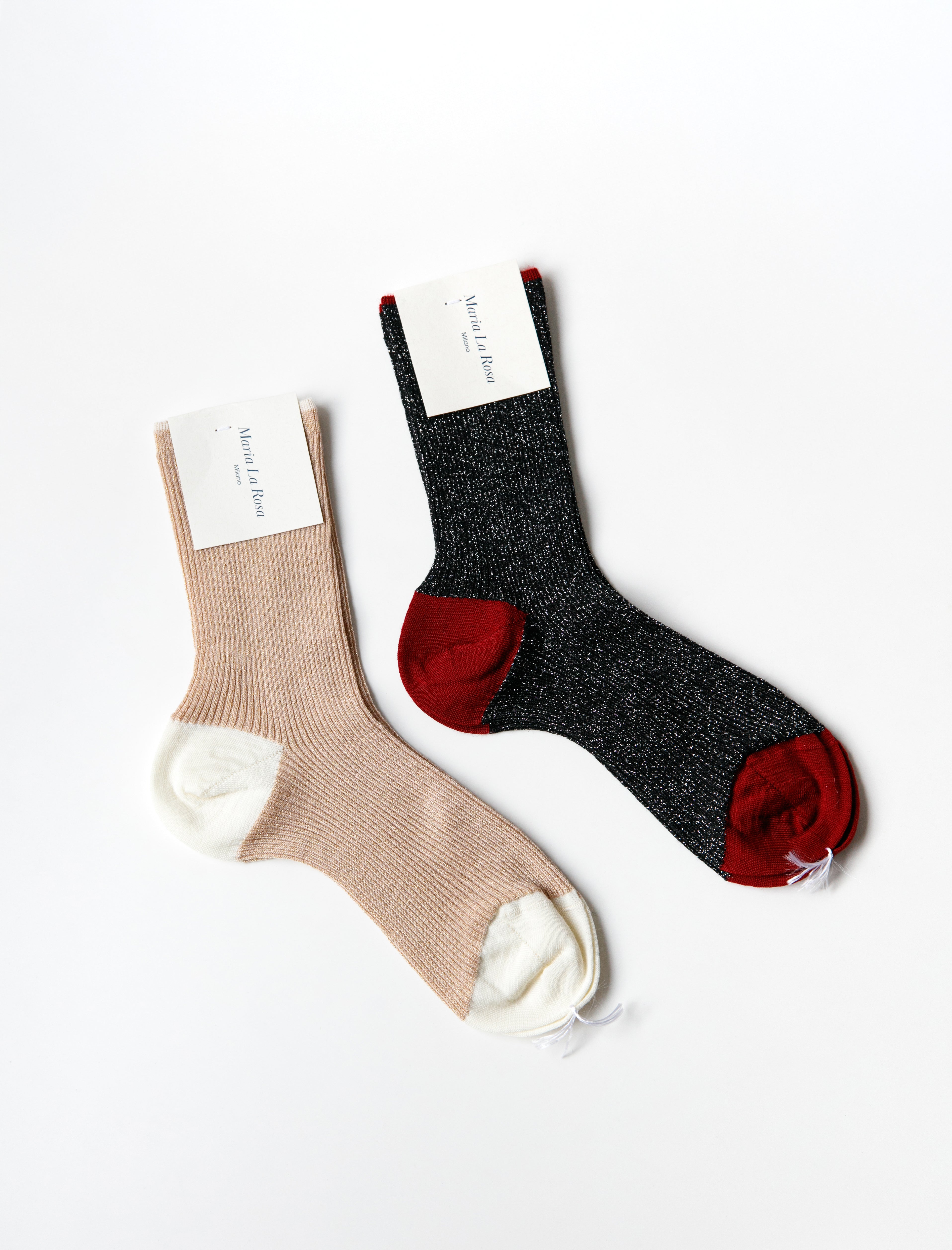 Maria La Rosa Heel and Toe Wool Socks
