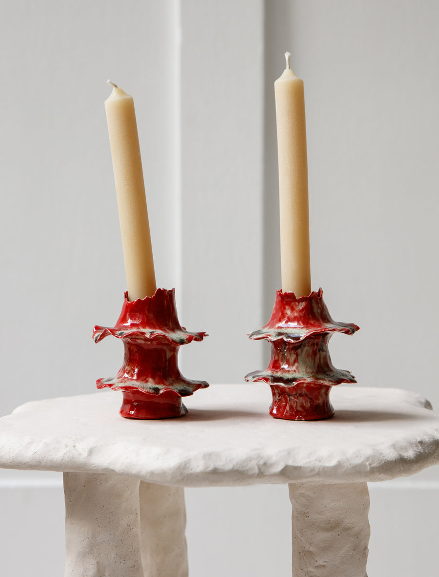 Torn Tier Candle Stand 2 Tier Ruby Pool - Image 1