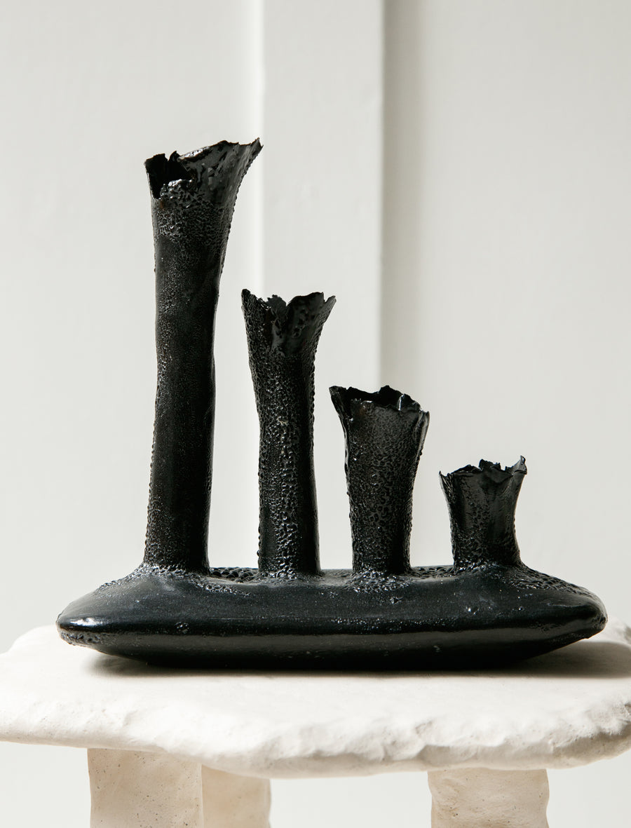 Oblong Coral Colony 4 Tubes Black Lichen Pop - Image 2