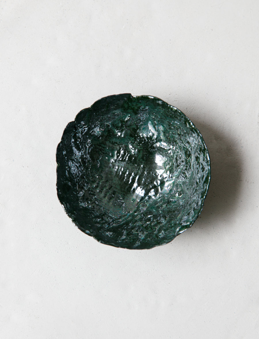 Eggshell Bowl Metallic Green #8 - Image 1