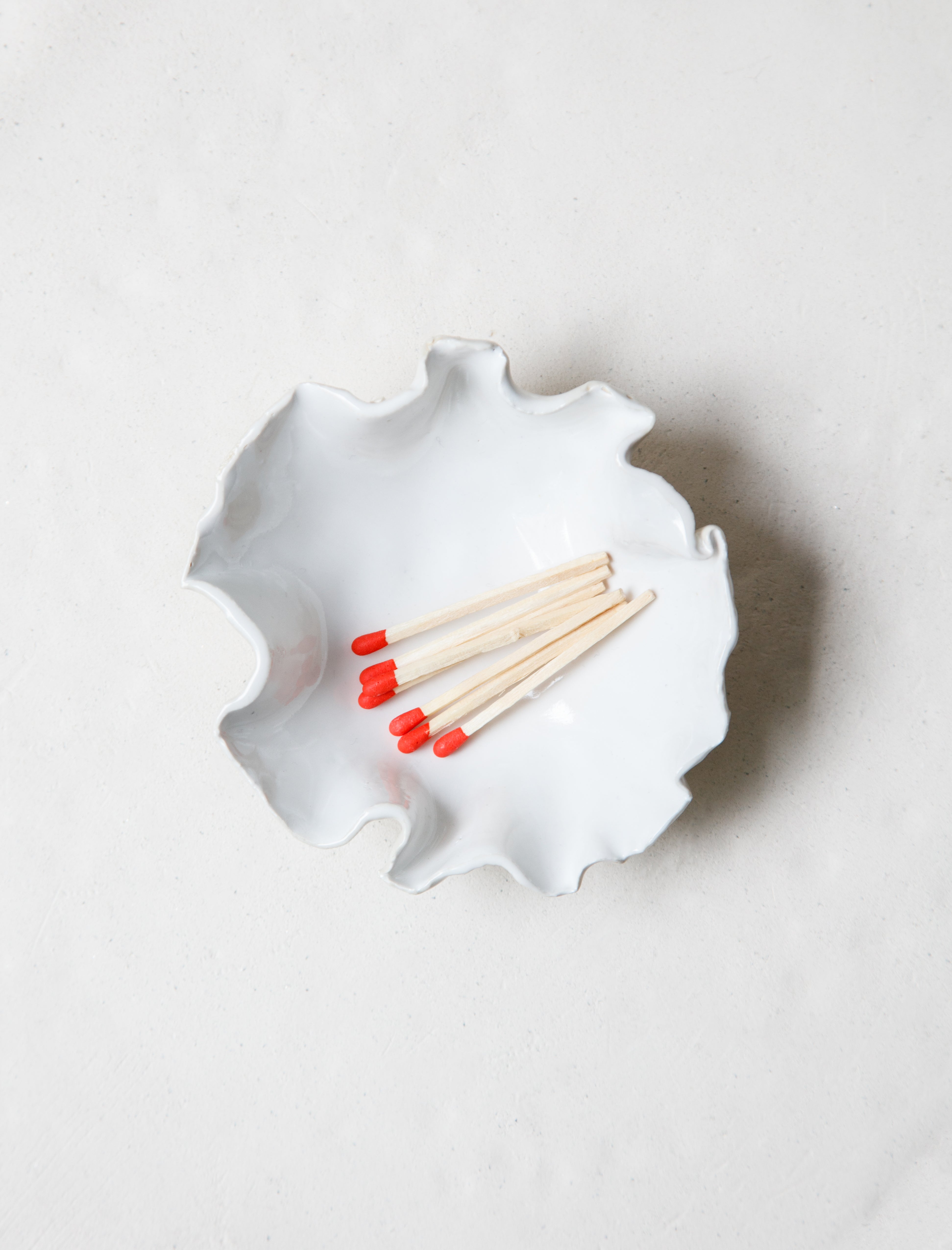 Nathalee Paolinelli White Ruffle Dish #3