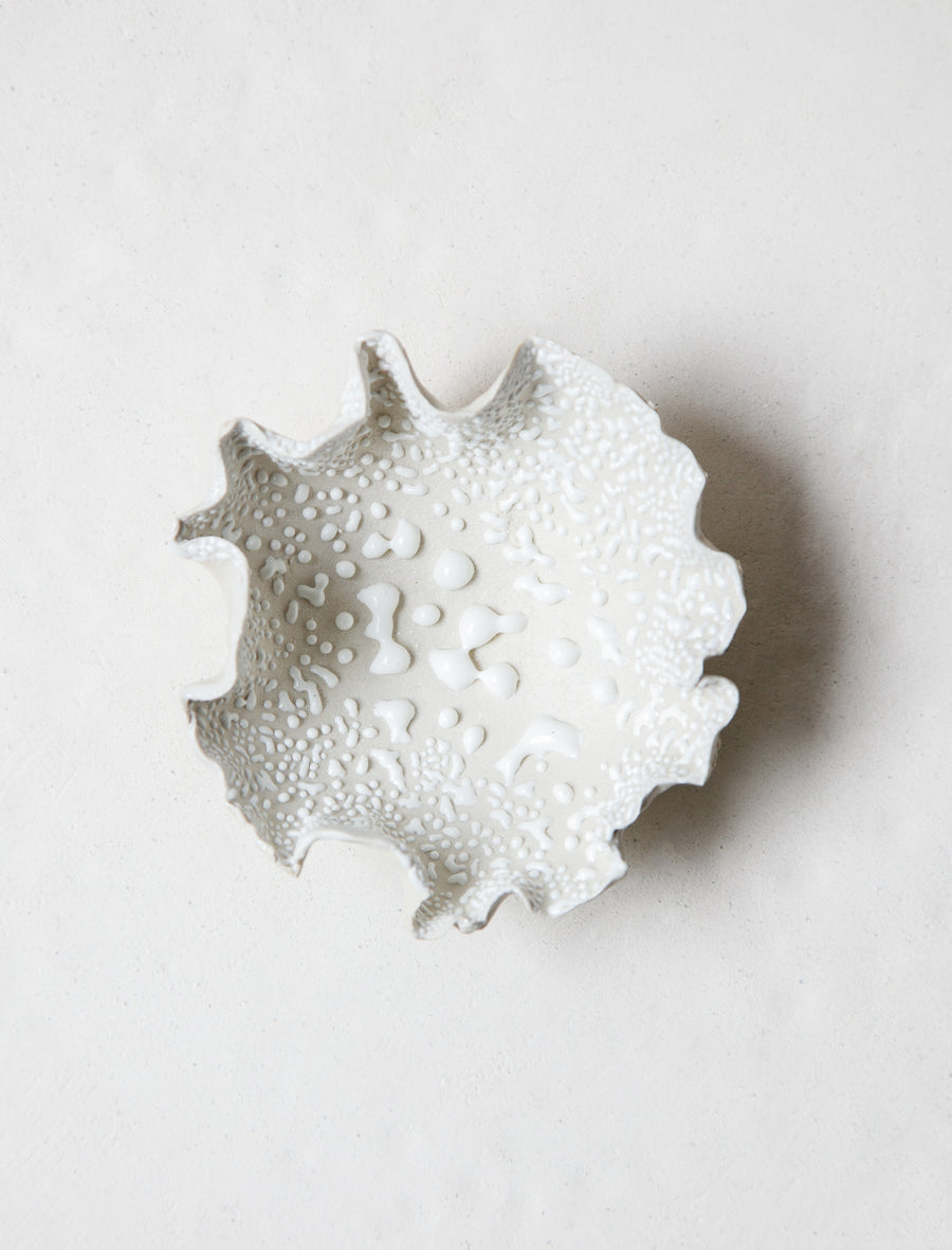 Ruffle Bowl White Lichen #1 - Image 3