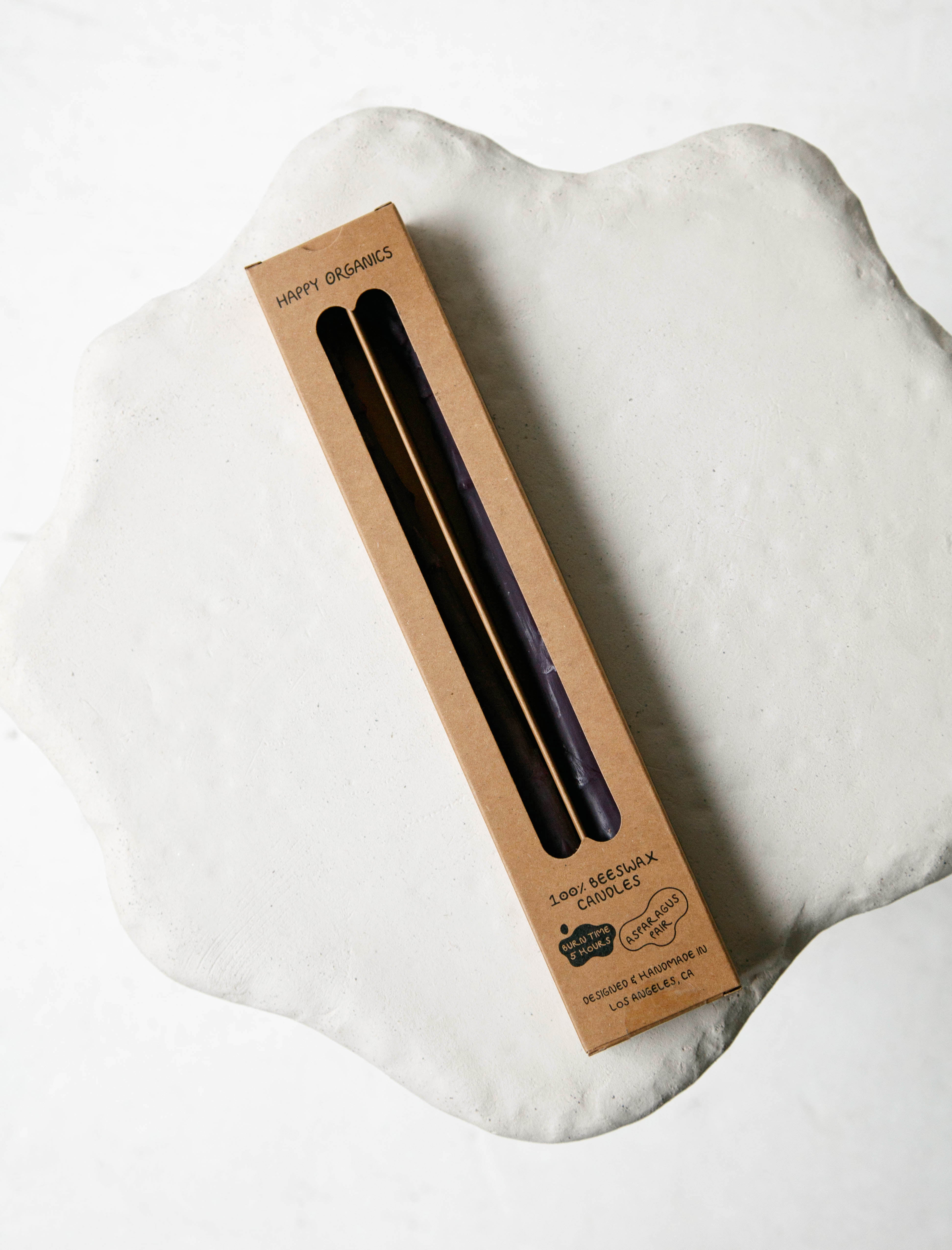 Happy Organics Purple Asparagus Taper Pair