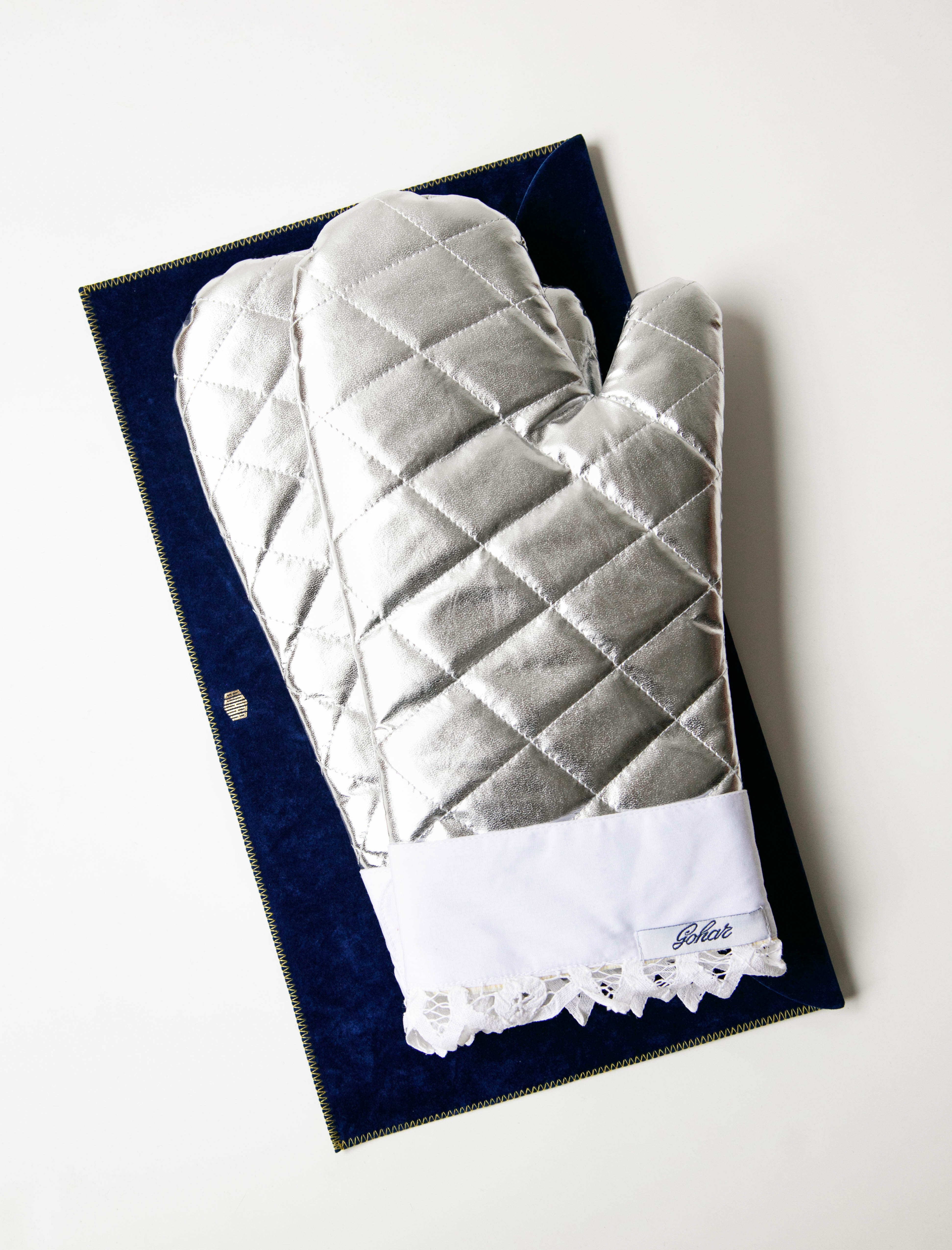 Gohar World Oven Gloves Silver